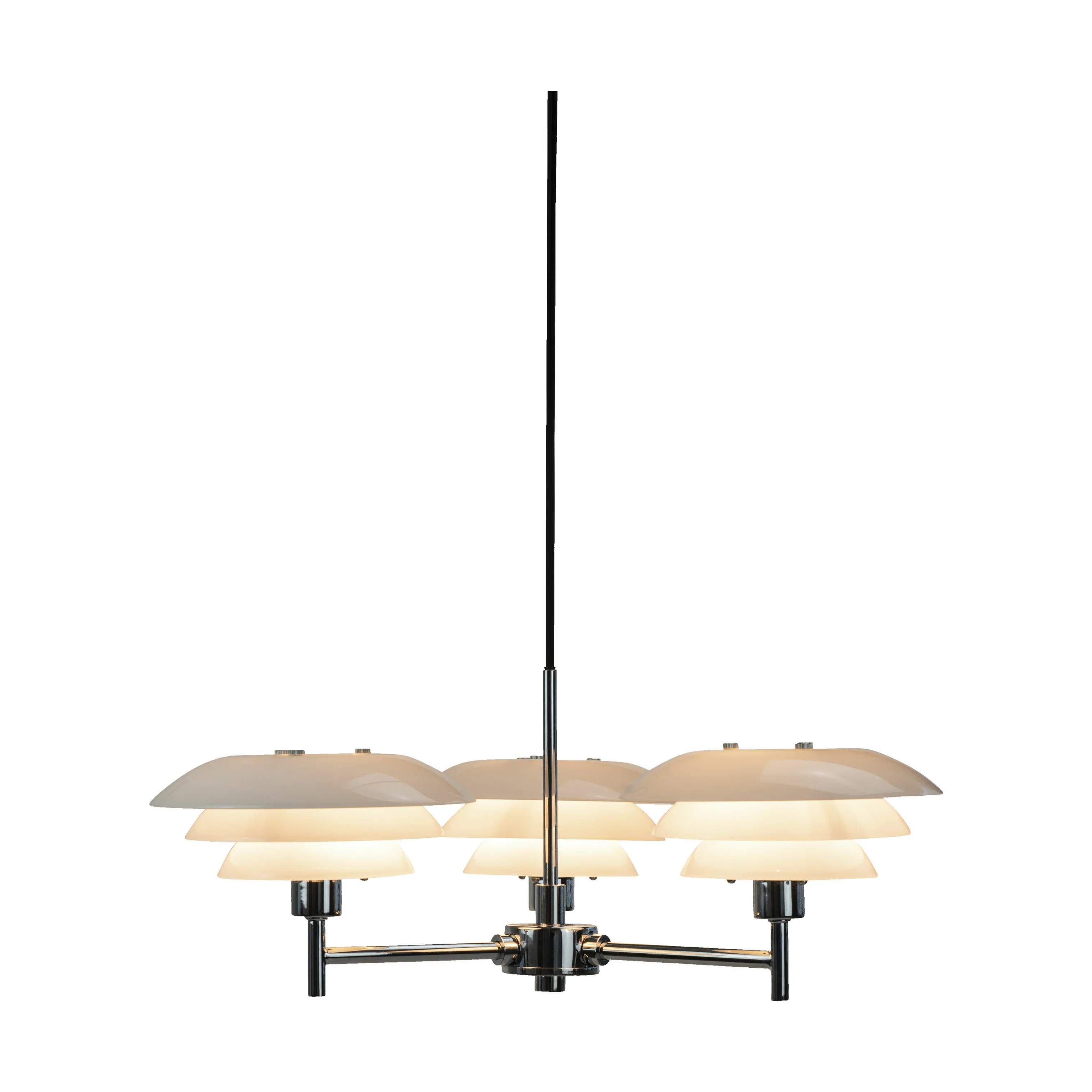 Dyberg Larsen Pendler DL20 Lysekrone i Opal, 50 cm, 3