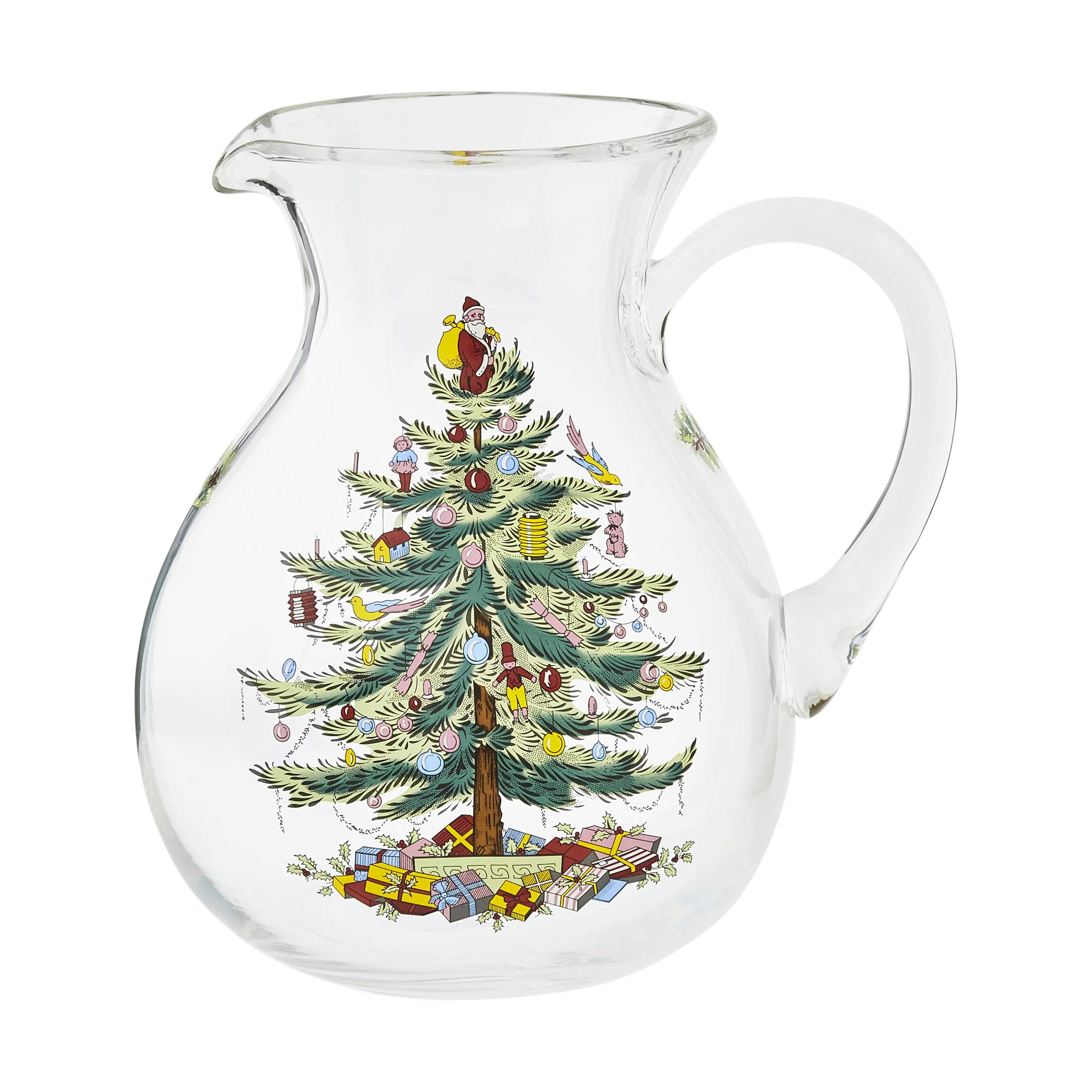 Spode Serveringskander Christmas Tree Kande i Hvid/grøn/rød, 1
