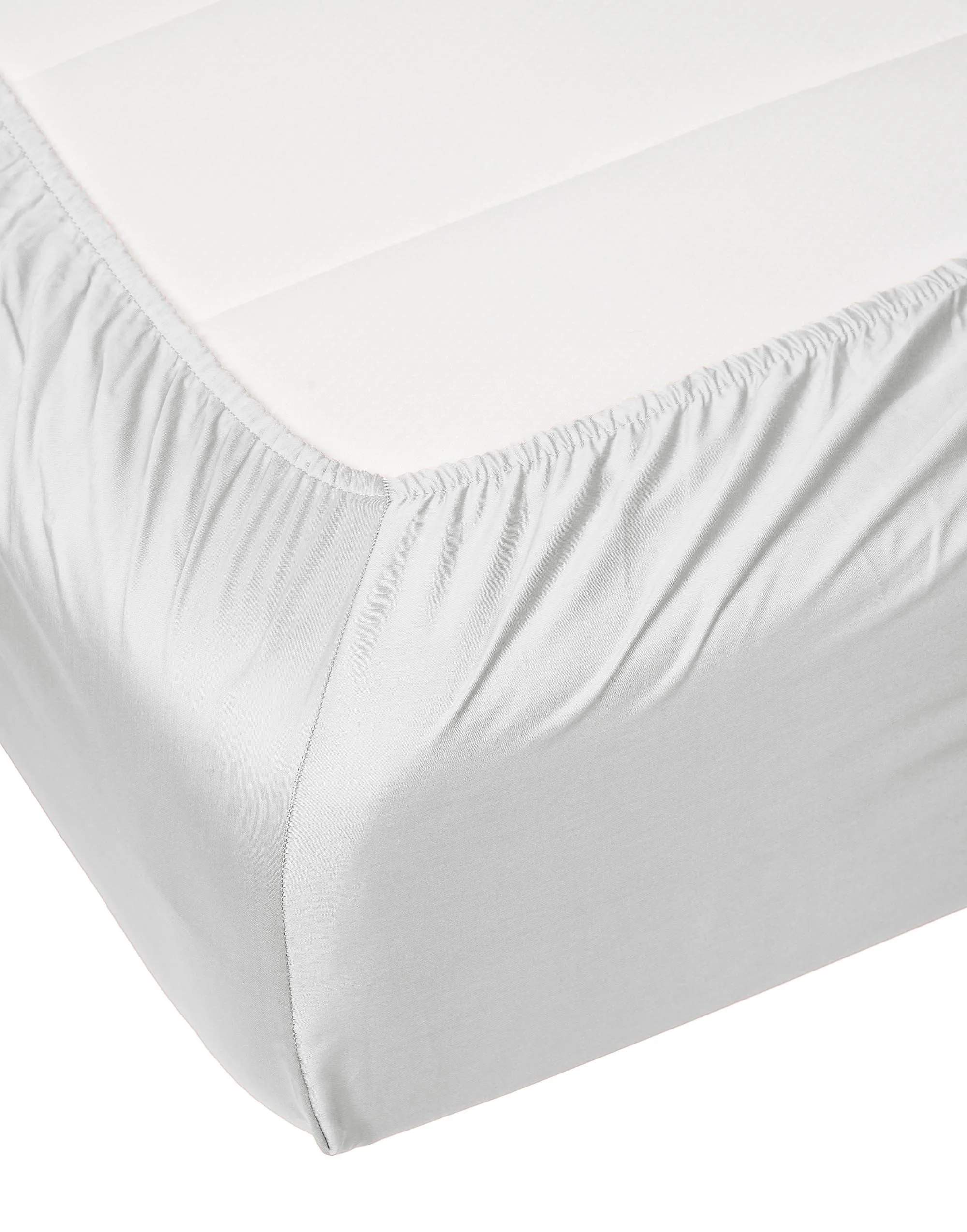 Essenza Lagner Satin Boxlagen i Hvid, B180 x L200 cm, 3