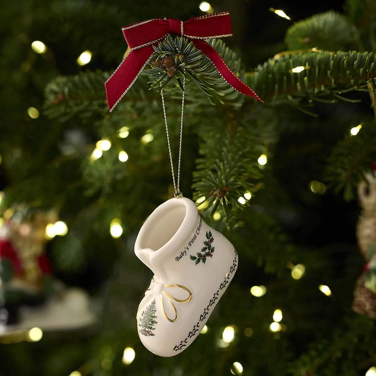 Spode Juleophæng Christmas Tree Juleophæng - Baby støvle i Baby støvle, 2