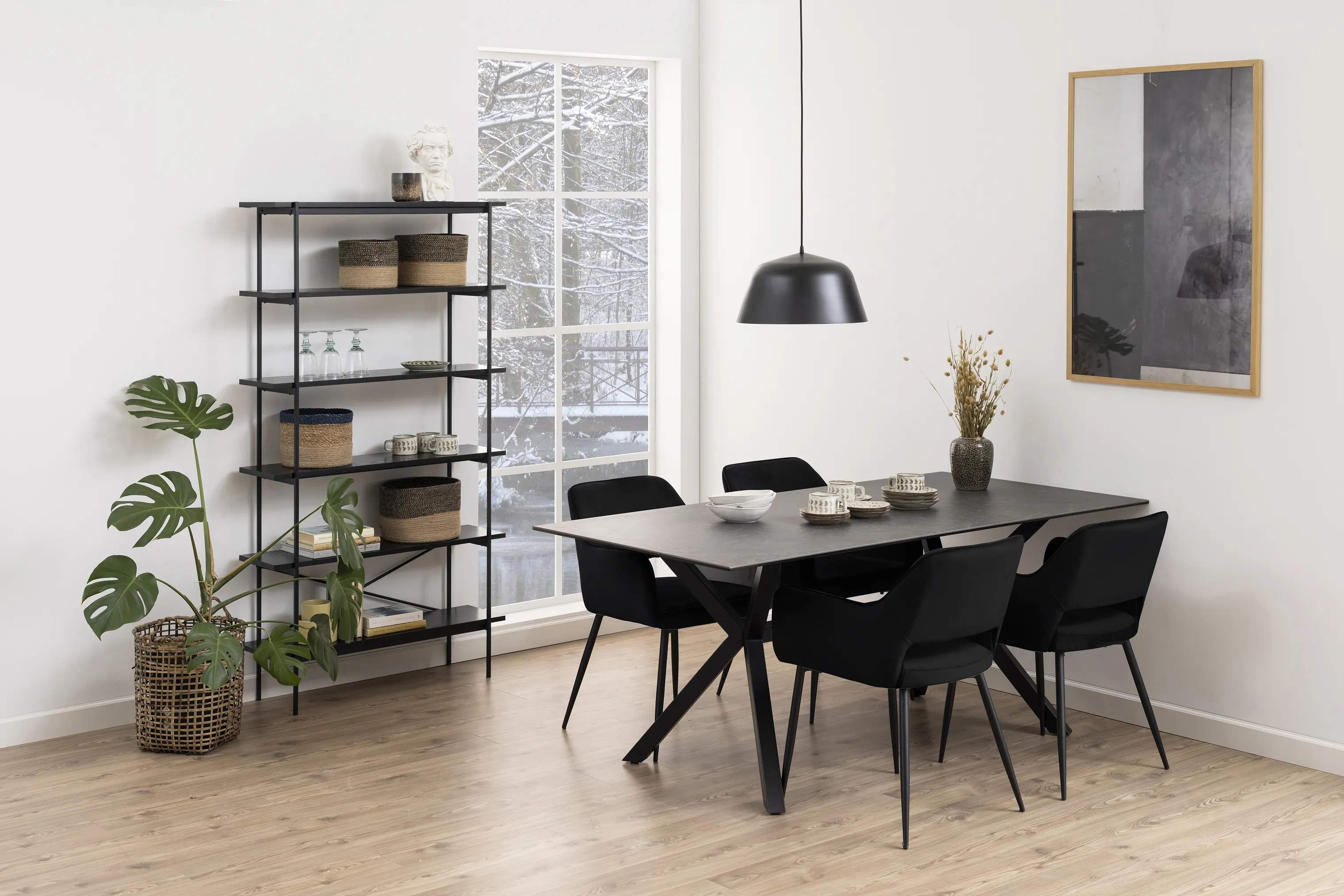 CASA Living Spisebordsstole Ranja Spisebordsstol - 2 stk. i Sort, 2