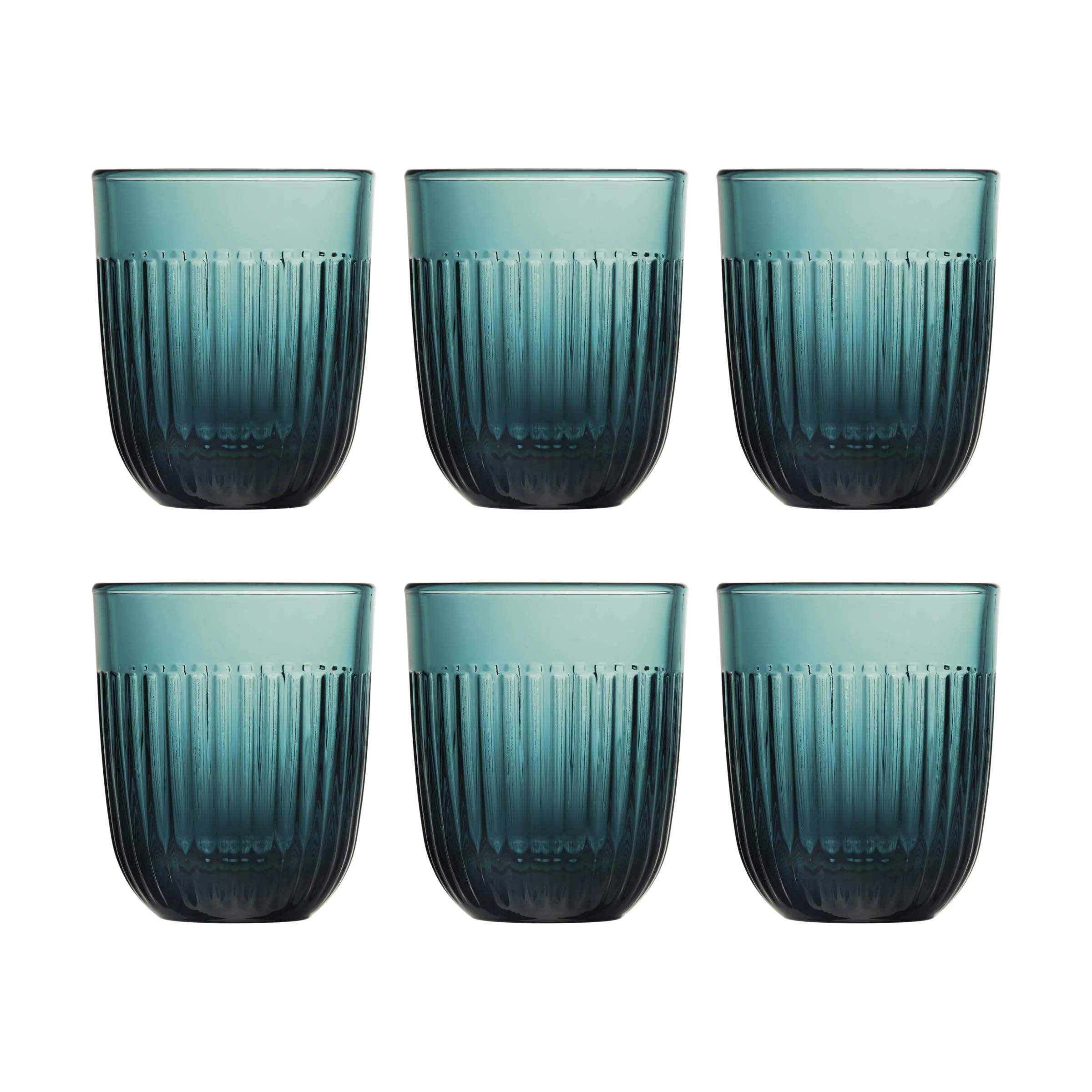 Quessant Vandglas - 6 stk., blå, large