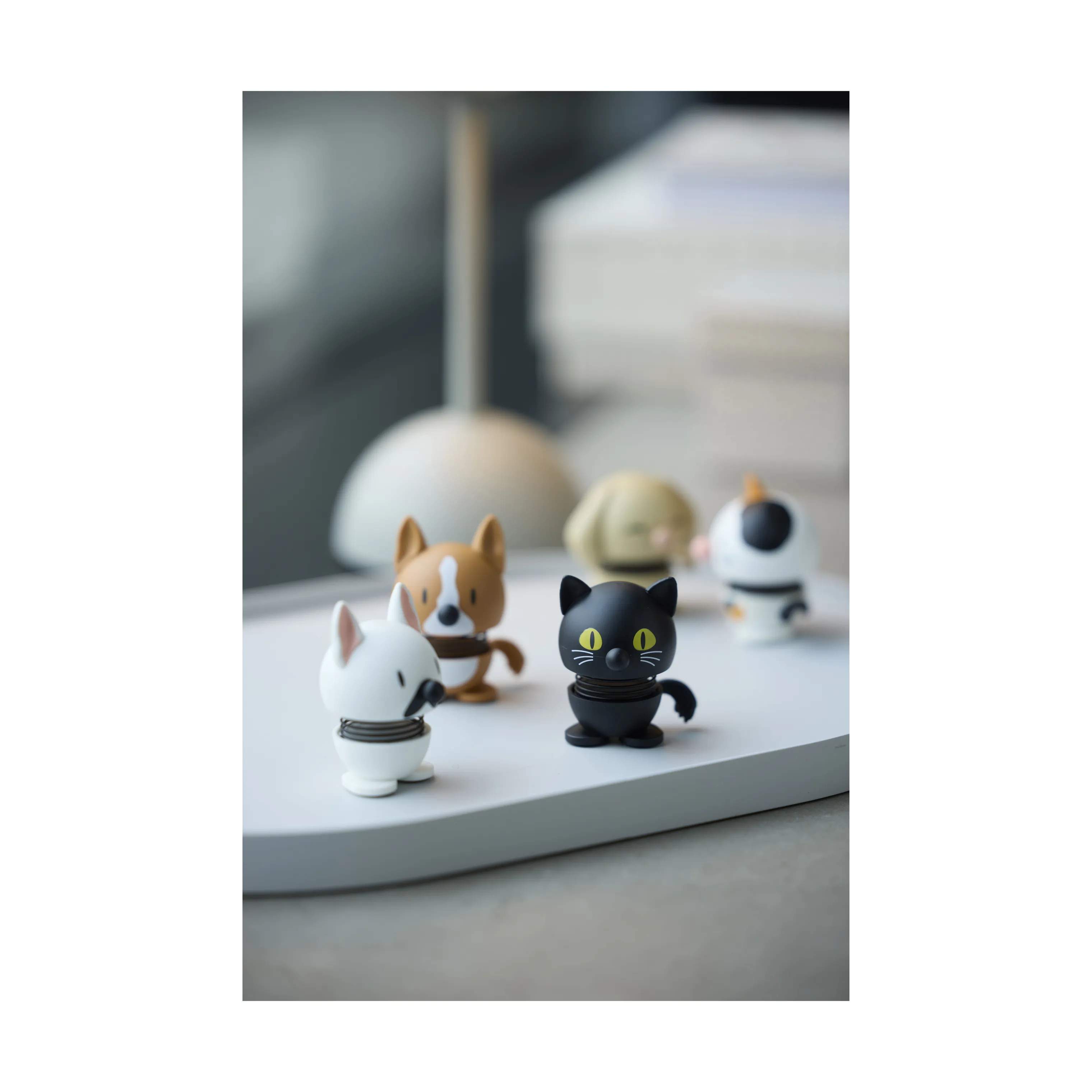Hoptimist Dyrefigurer Mini Animals Kat - Sort kat i Sort kat, 3