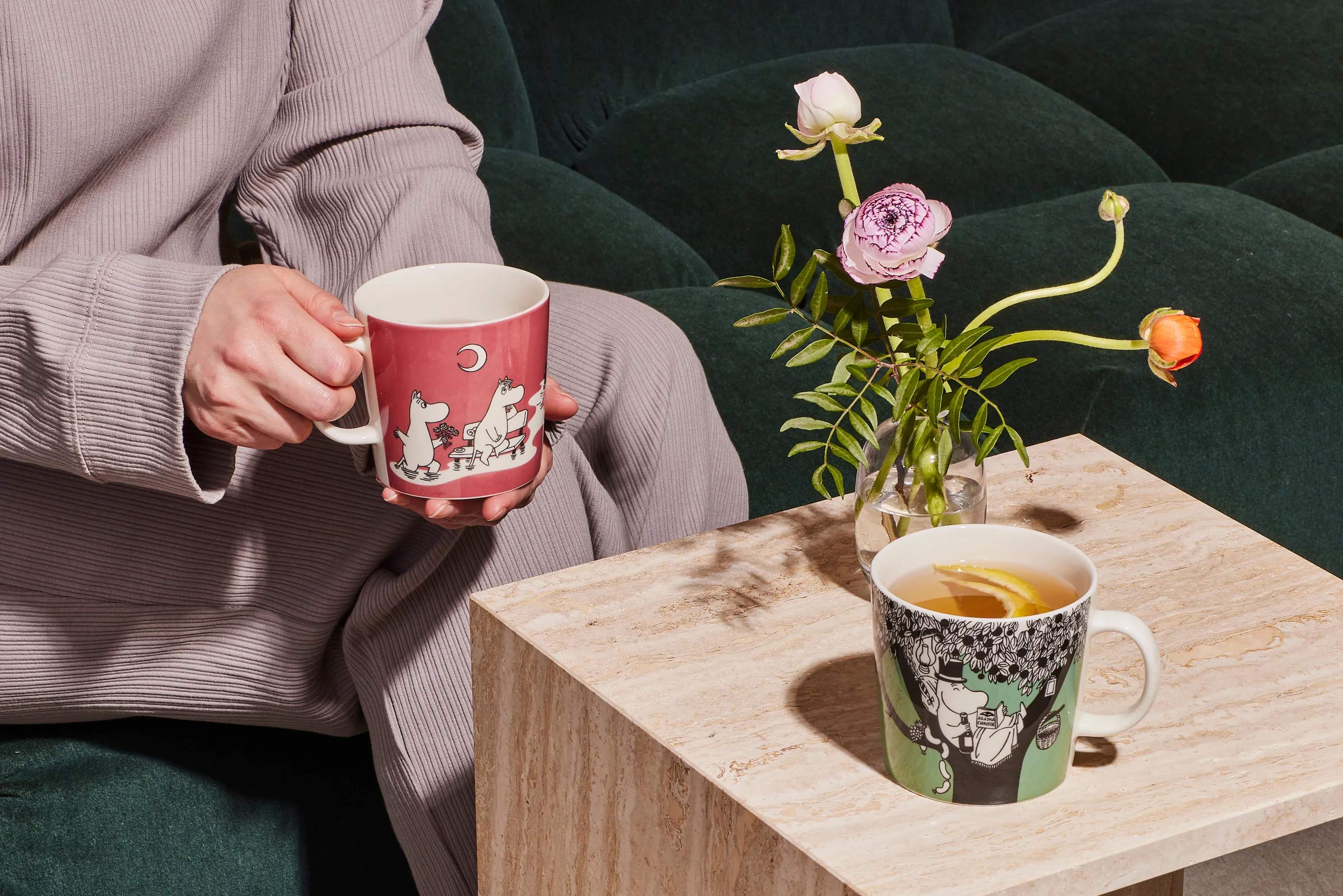 Moomin Arabia Krus og kopper med hank Moomin special Krus i Rosa, 2