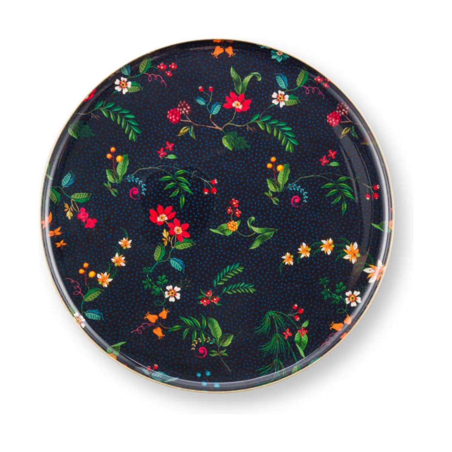 PIP Studio Serveringsfade Berry Blues Fad på fod i 24 cm, 4