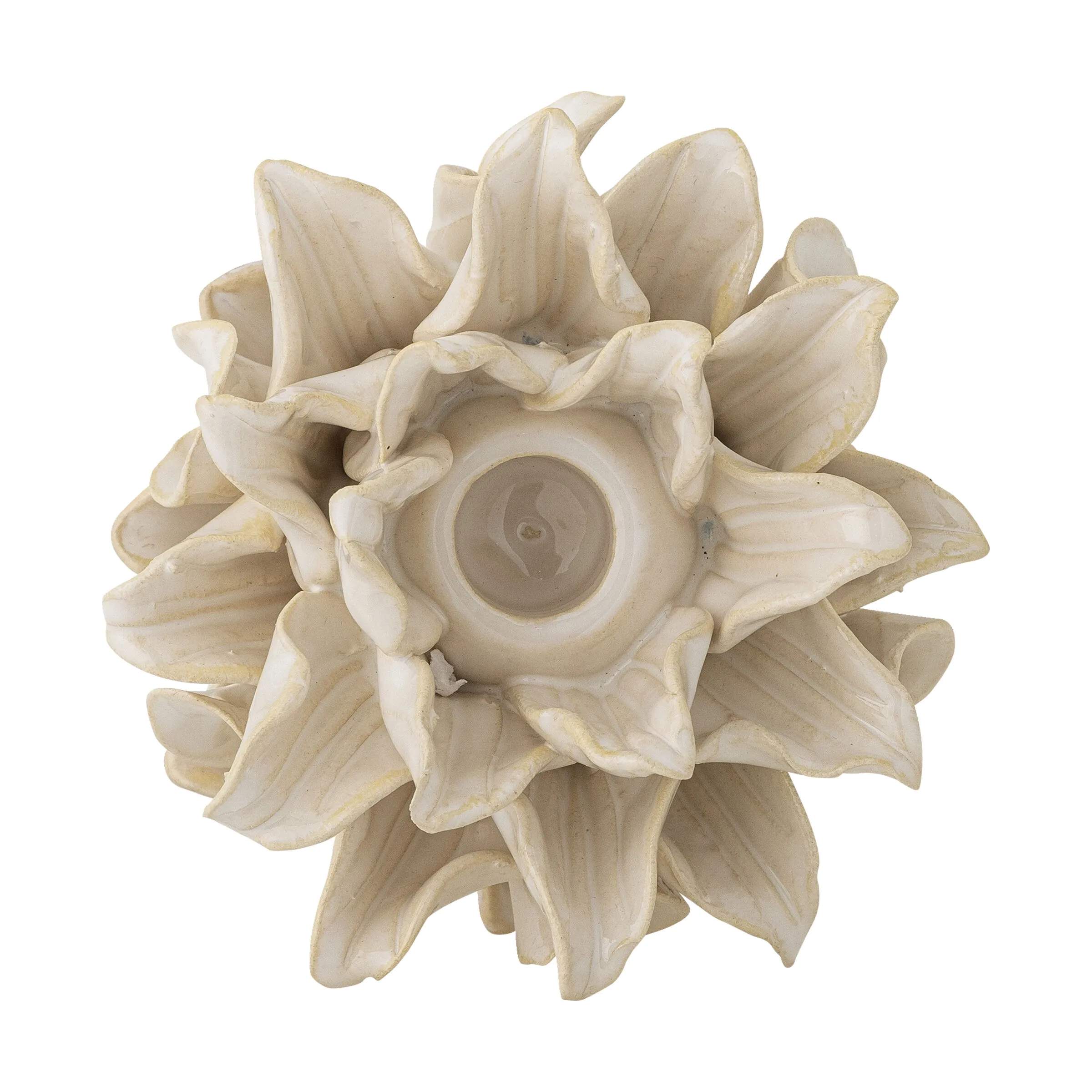Bloomingville Kronelysestage Lysestage - Phyllis i Hvid, 3