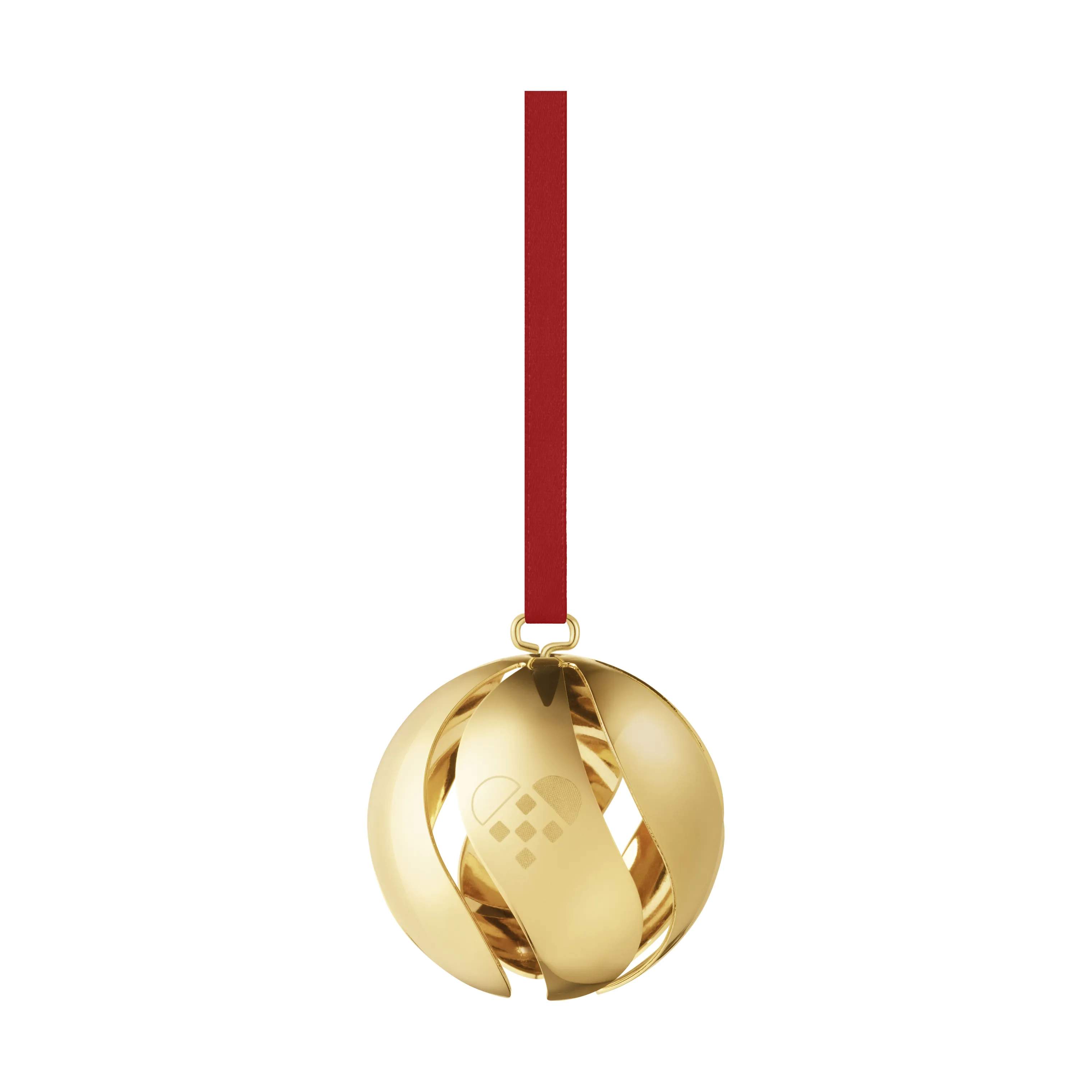 CC 2025 Juleornament - Kugle, guld, large