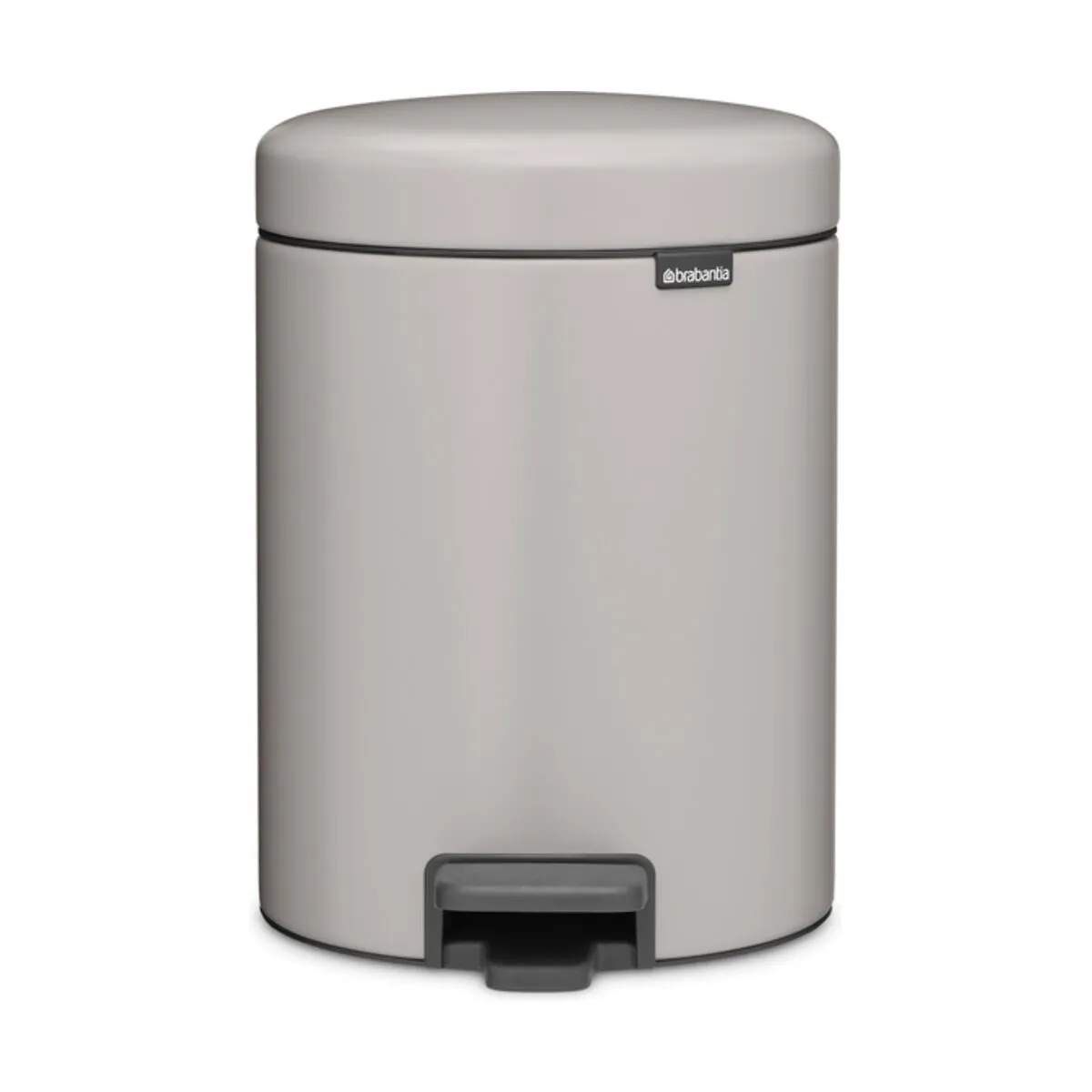 Brabantia Toiletspande NewIcon Pedalspand i Soft Grey, 5 L, 1