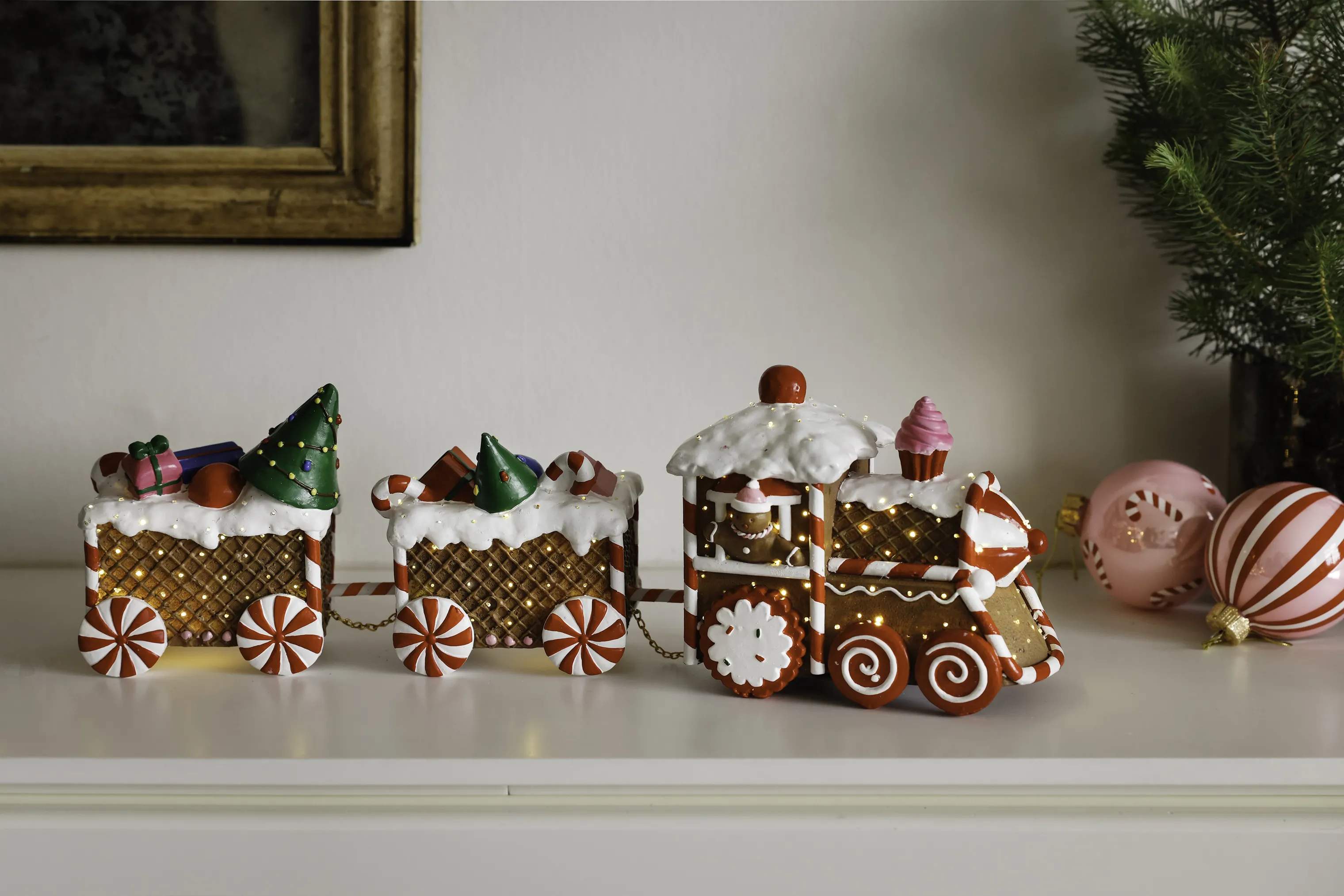 Casa Christmas Julekugler Julekugle i striber, 2