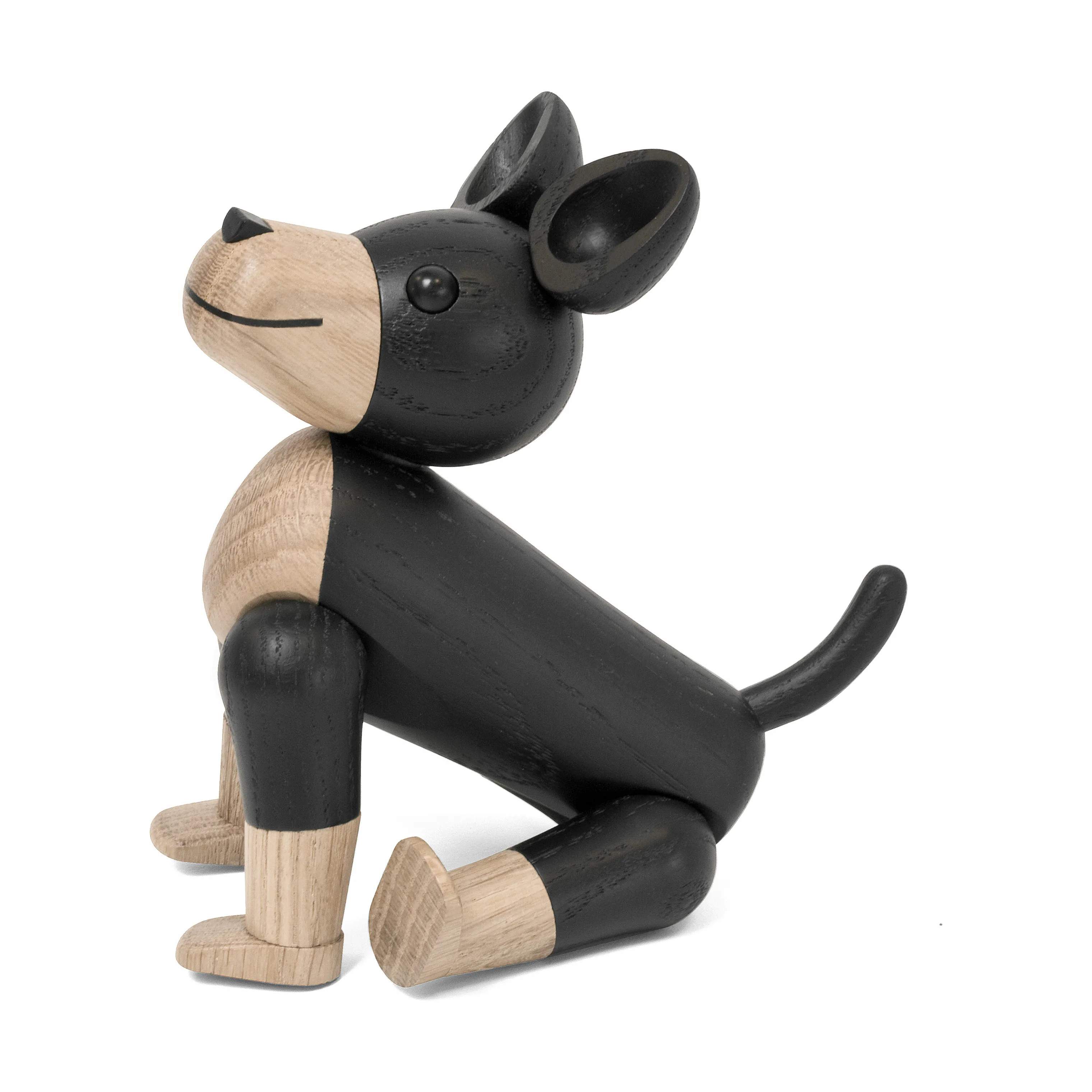 Novoform Dyrefigurer Figur - Hund Charlie i Sort/natur, 2
