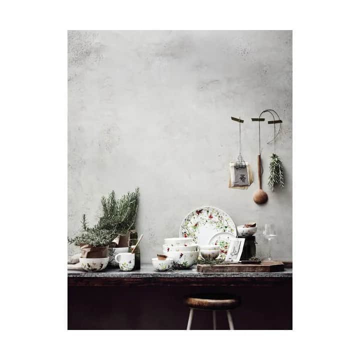 Rosenthal Serveringsskåle Brillance Fleurs Sauvages Skål i grøn / Multifarvet, 2