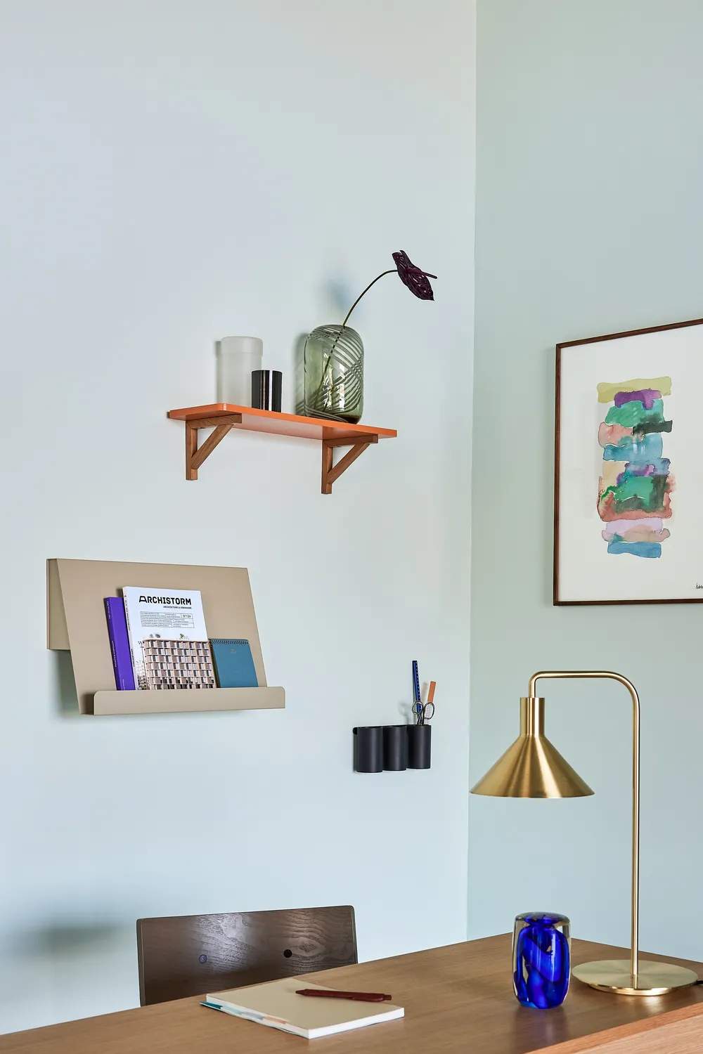 Hübsch Bordlamper Solo Bordlampe i Messingfarve, 2