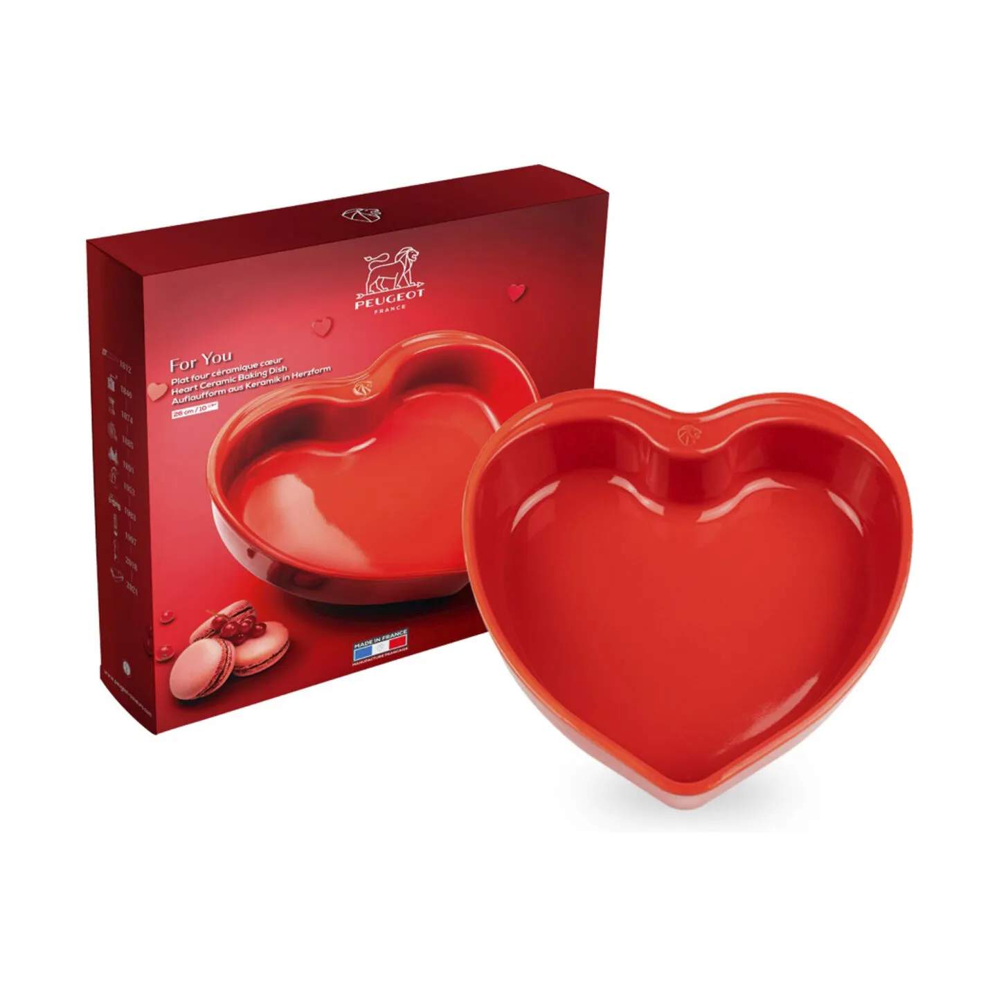 Peugeot Serveringsfade Appolia Hjertefad i Rød, 1