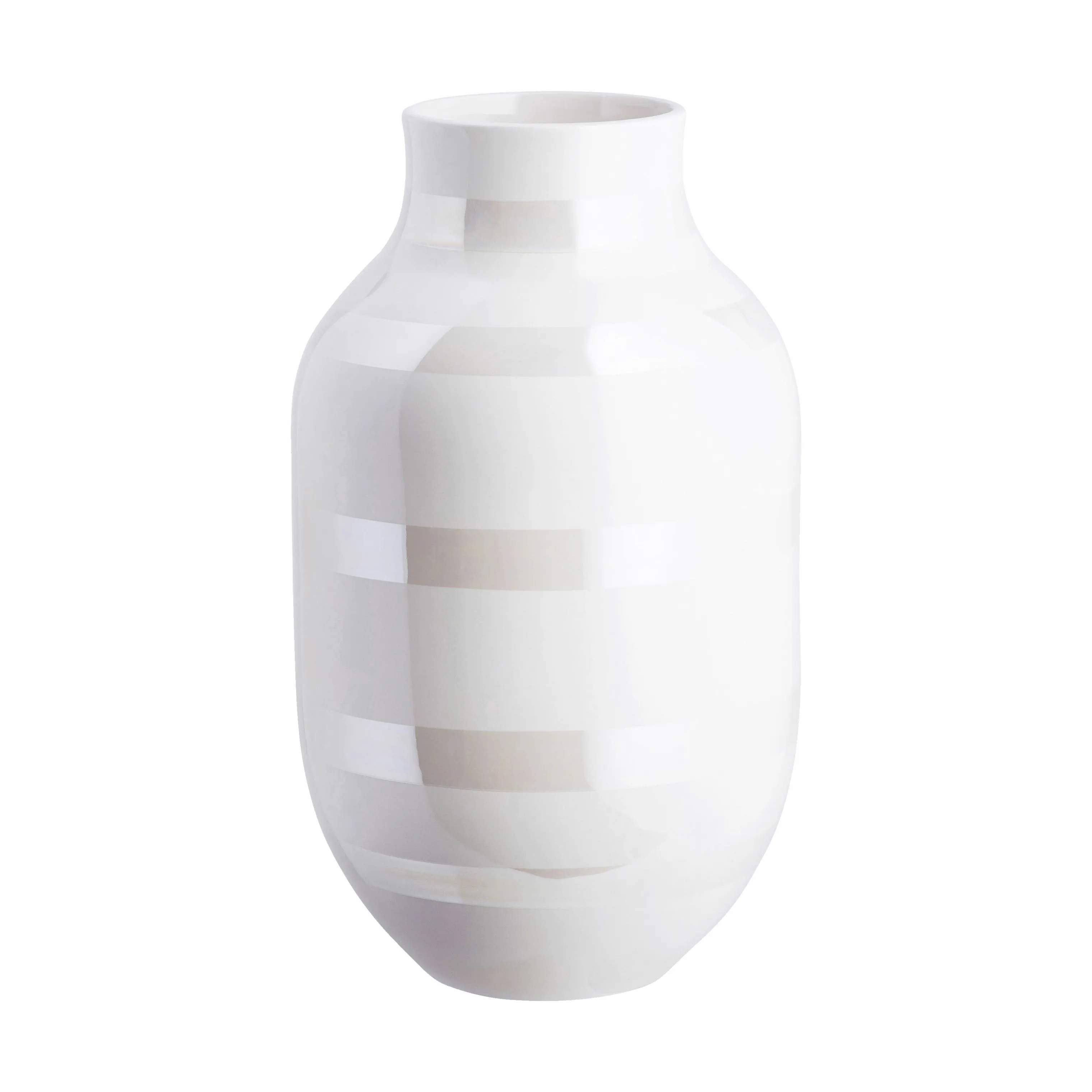Omaggio Vase, hvid/perlemor, large