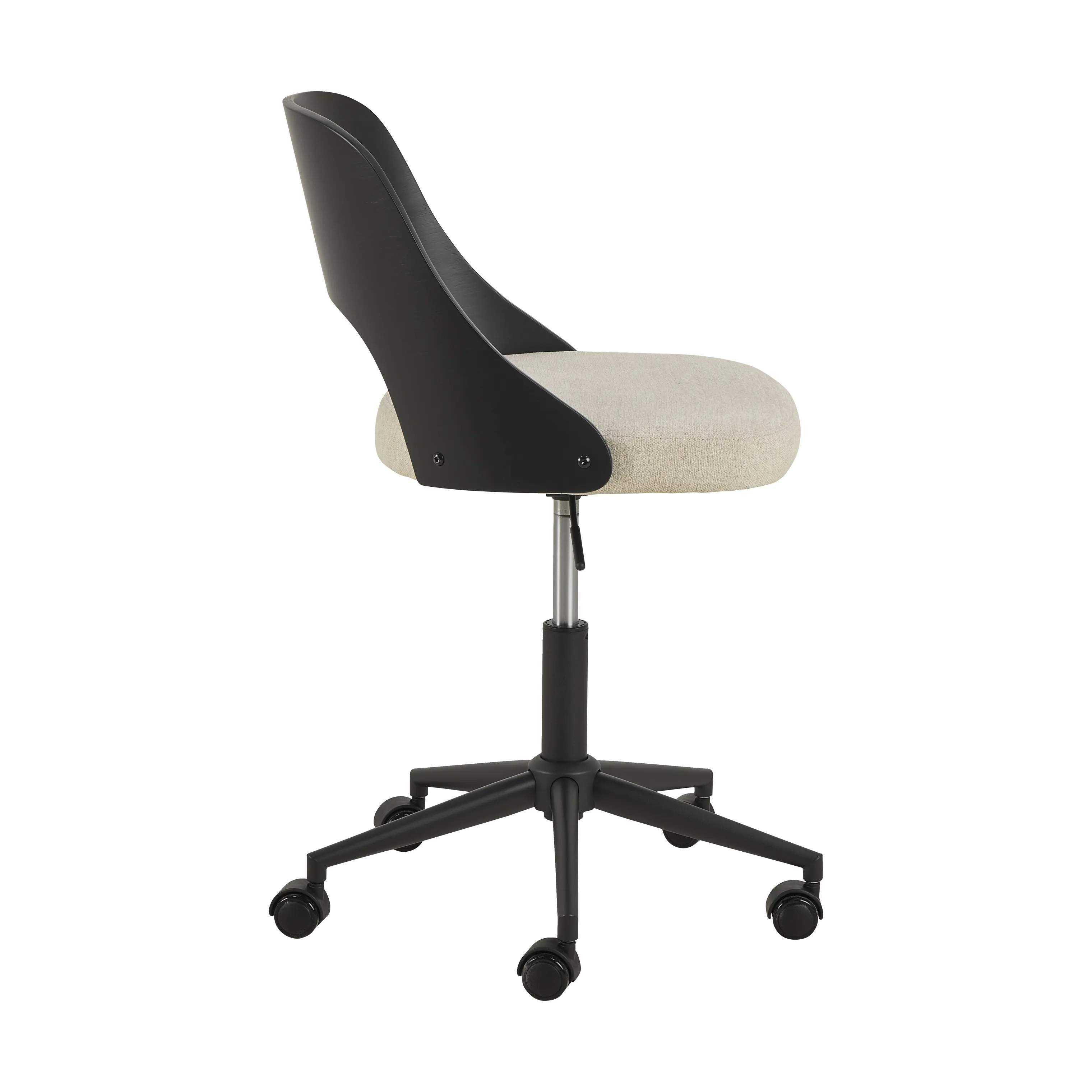 CASA Living Skrivebordsstole Lucy Skrivebordsstol i Beige/sort, 5