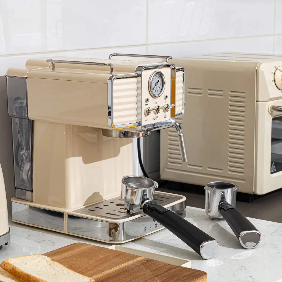 Estia Home Espressomaskiner Retro Epoque Retro Espressomaskine i Cream, 2