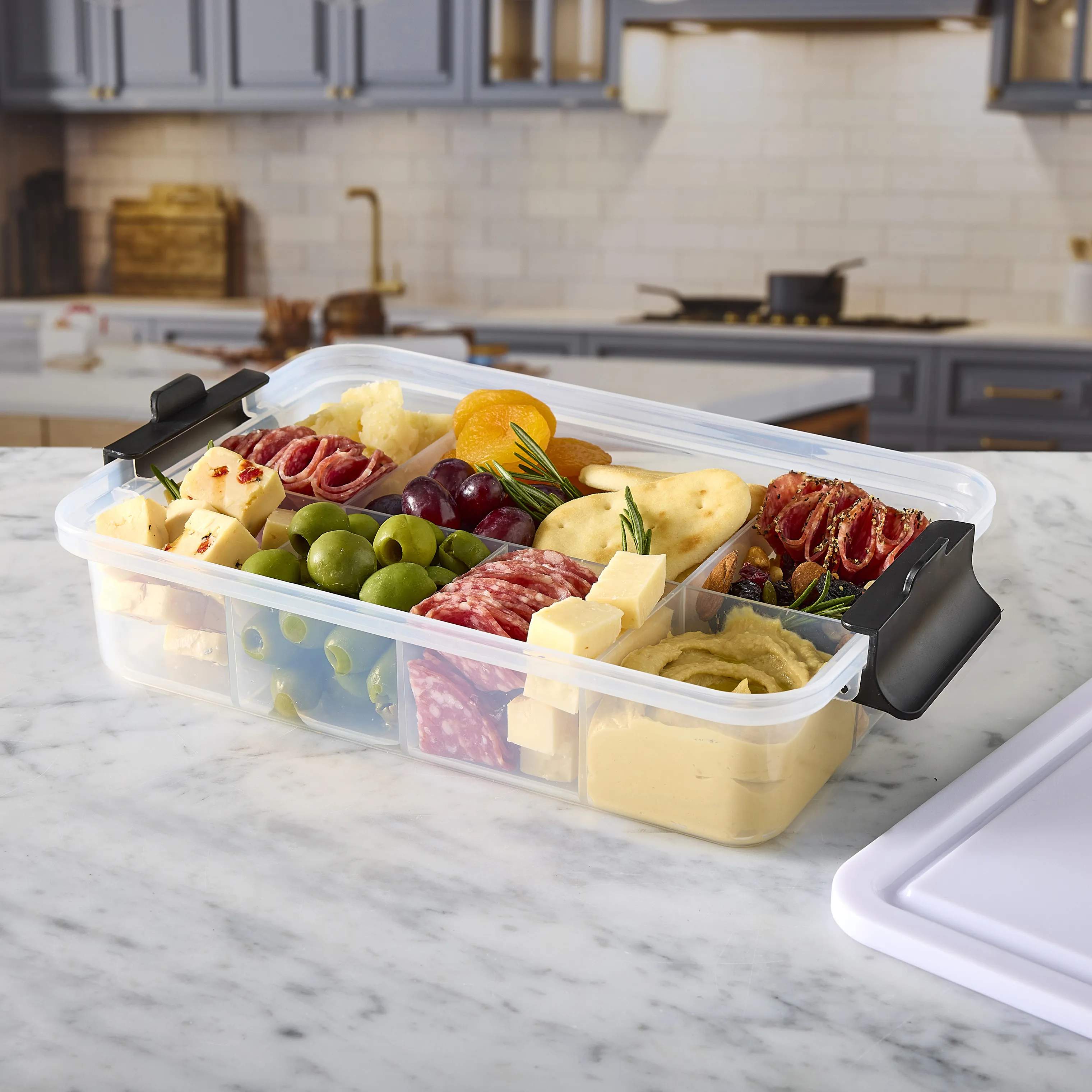 Farberware Opbevaringsbokse Snacklebox Snackboks i Hvid, 2