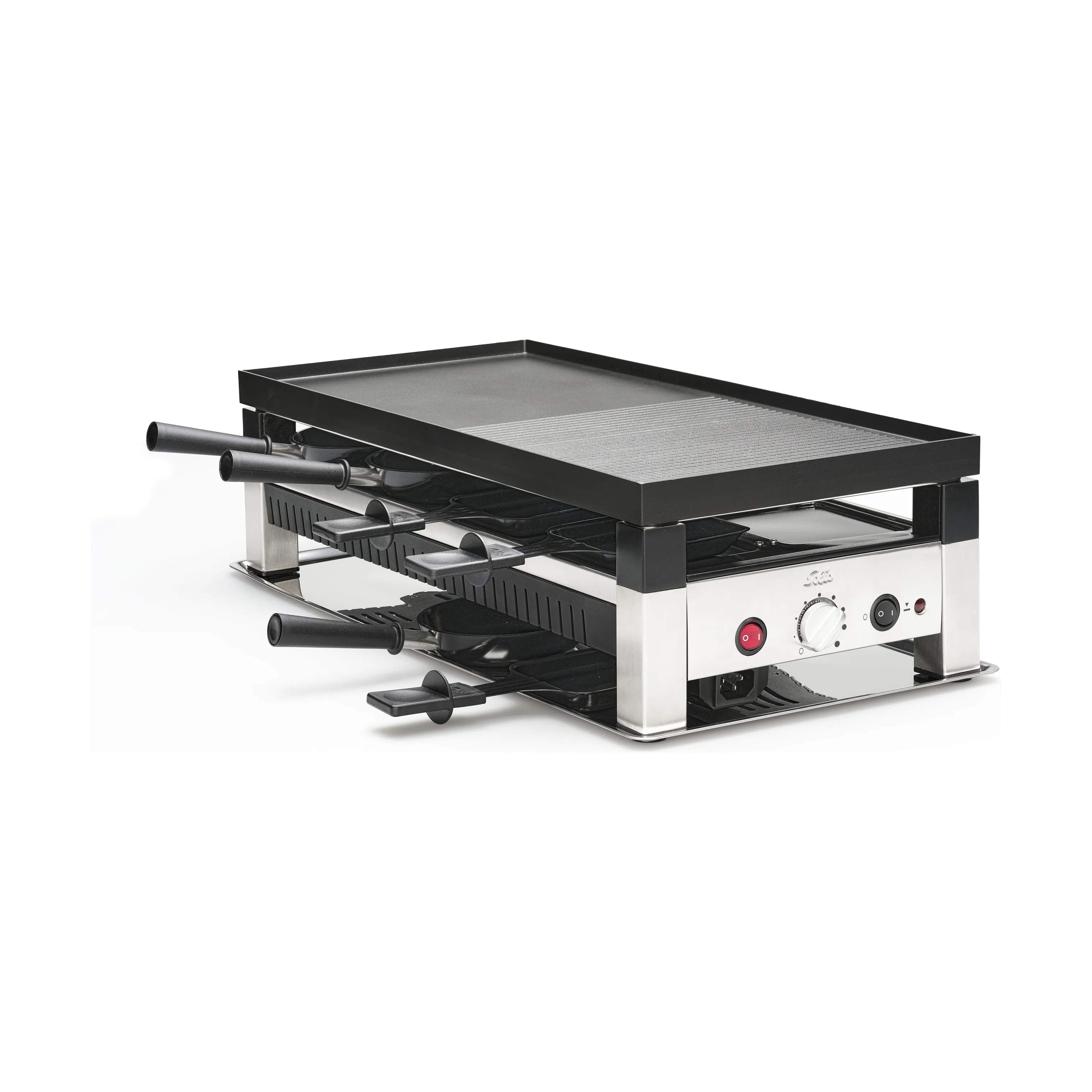 Raclette, sølv/stål, large