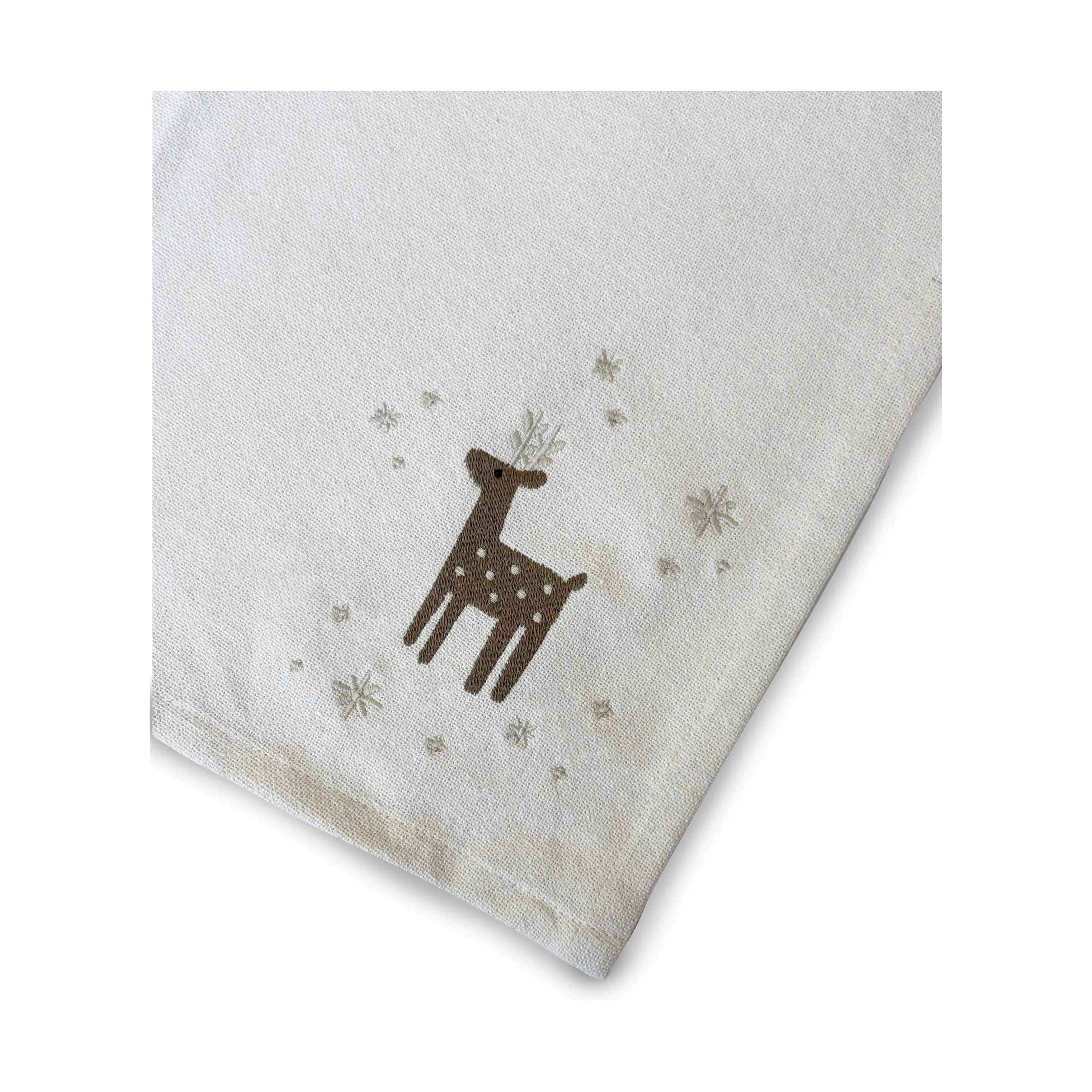 Juna Viskestykker Christmas Fable Viskestykke i Creme, 4