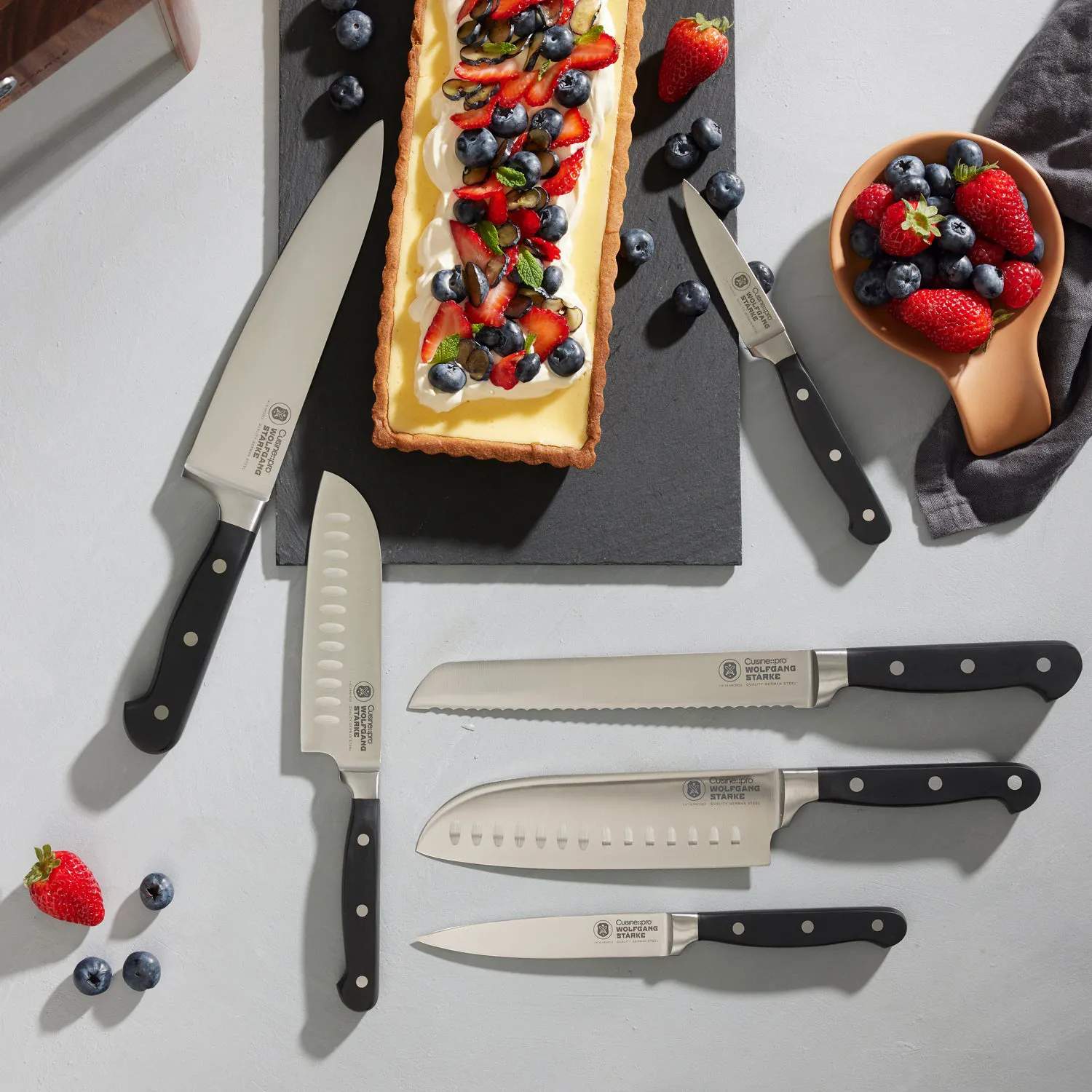 THE CUSTOM CHEF™ Knivblokke med knive Cuisine::pro® WOLFGANG
STARKE™ Cuisine::pro WOLFGANG STARKE™ Knivblok i Brun/klar, 3