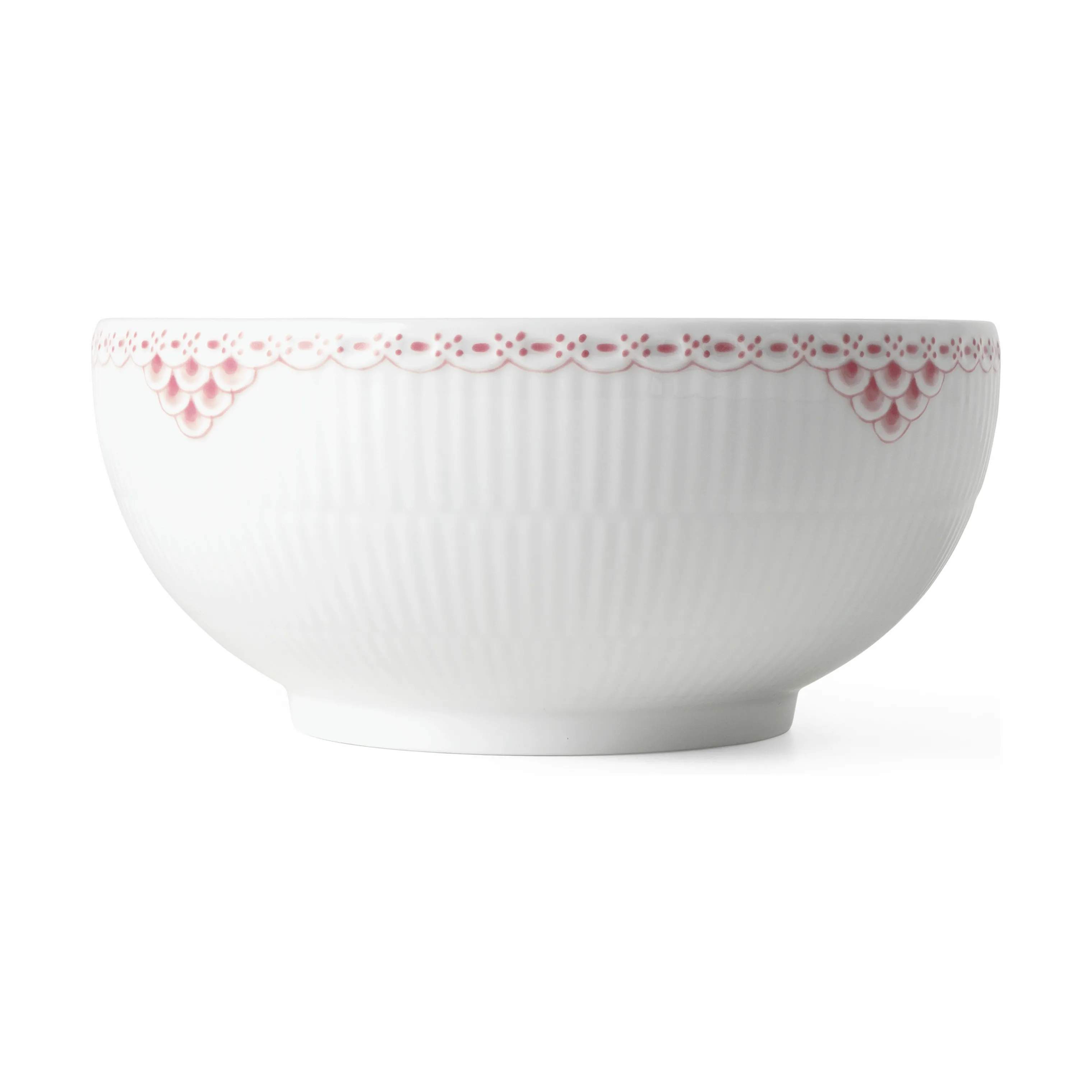 Royal Copenhagen Serveringsskåle Koral Riflet Blonde Skål i Koral/hvid, 4