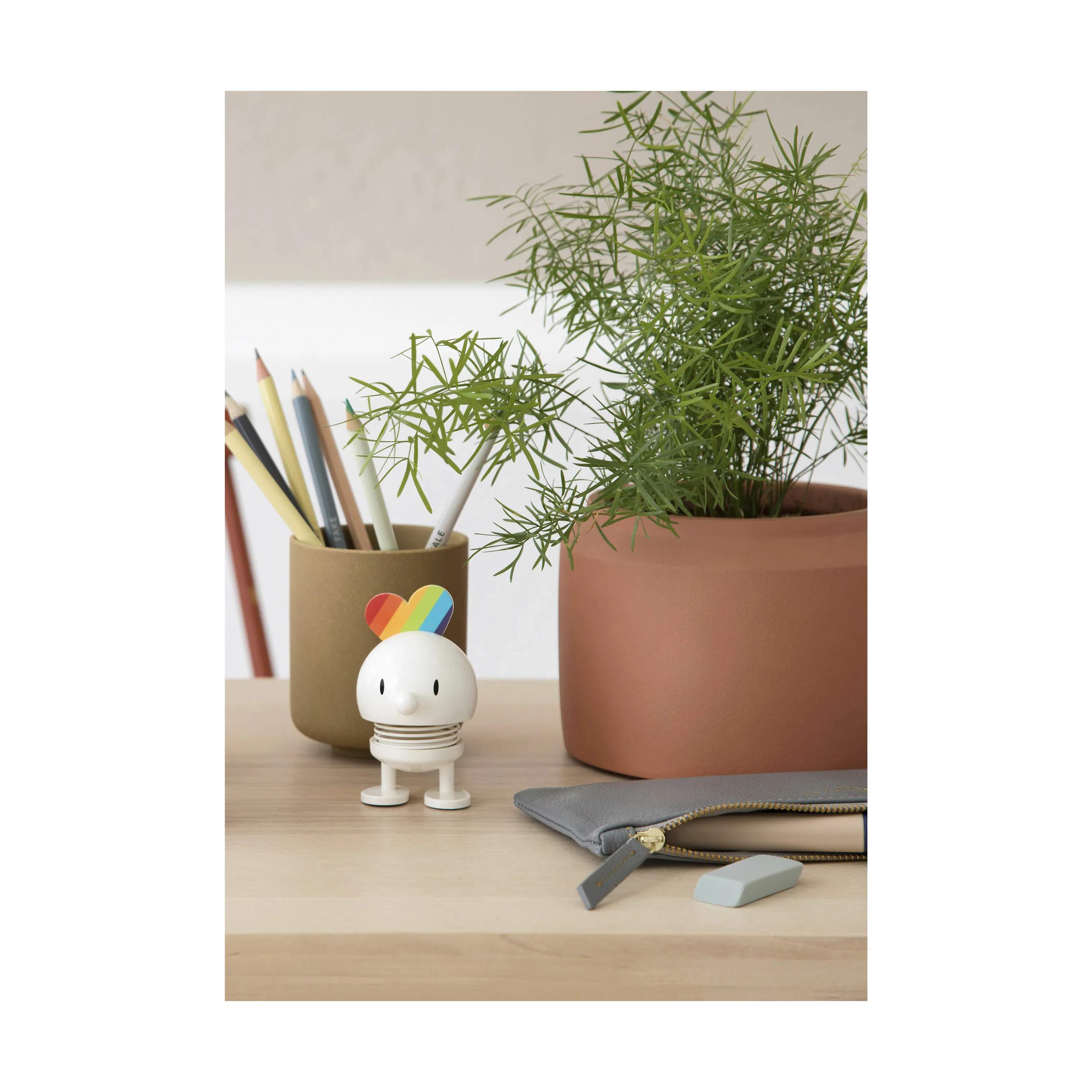 Hoptimist Øvrige figurer Bumble - Rainbow Baby i Hvid, 2