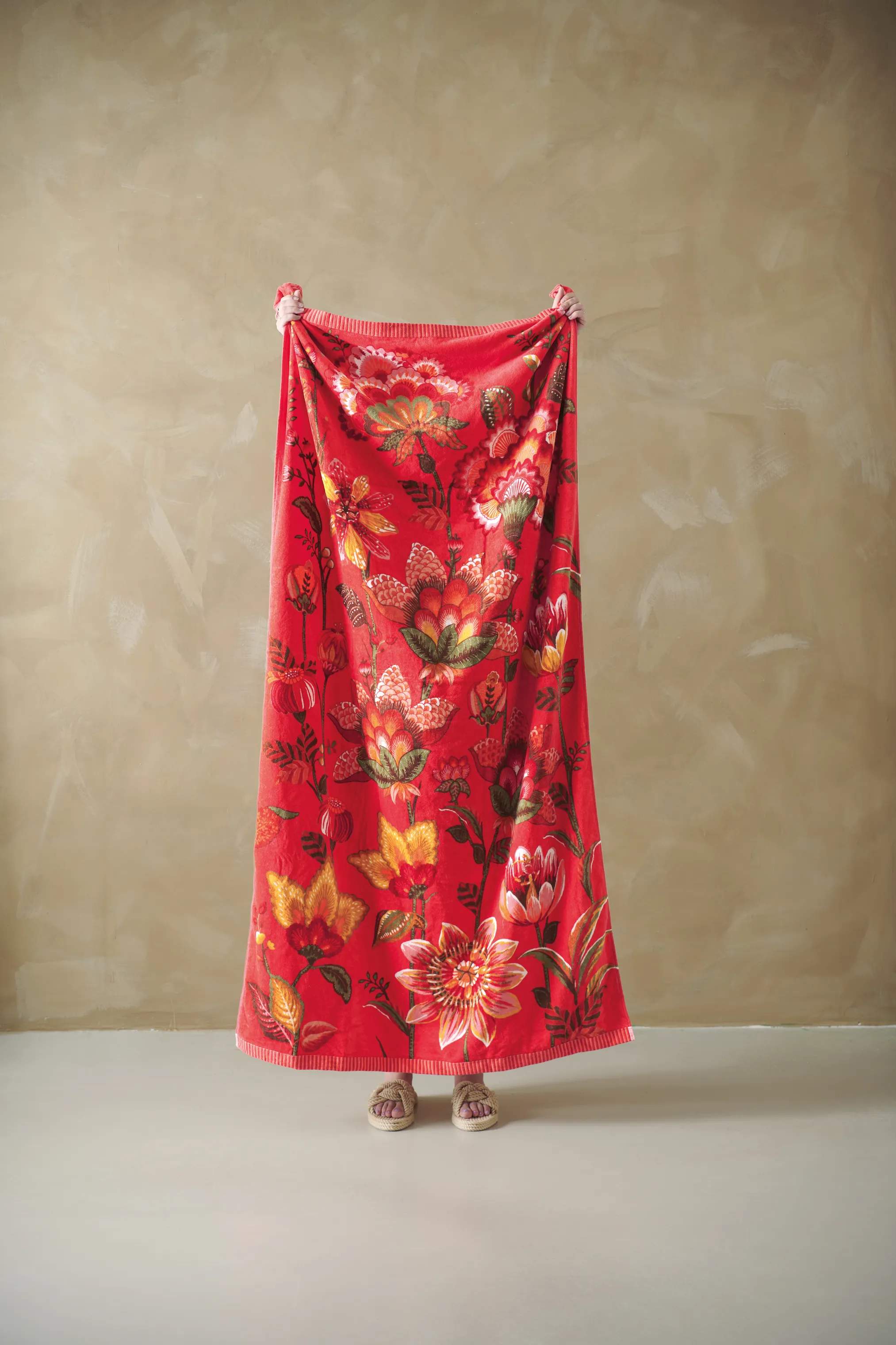 PIP Studio Håndklæder Sunny Side Up Badehåndklæde i Red, 2