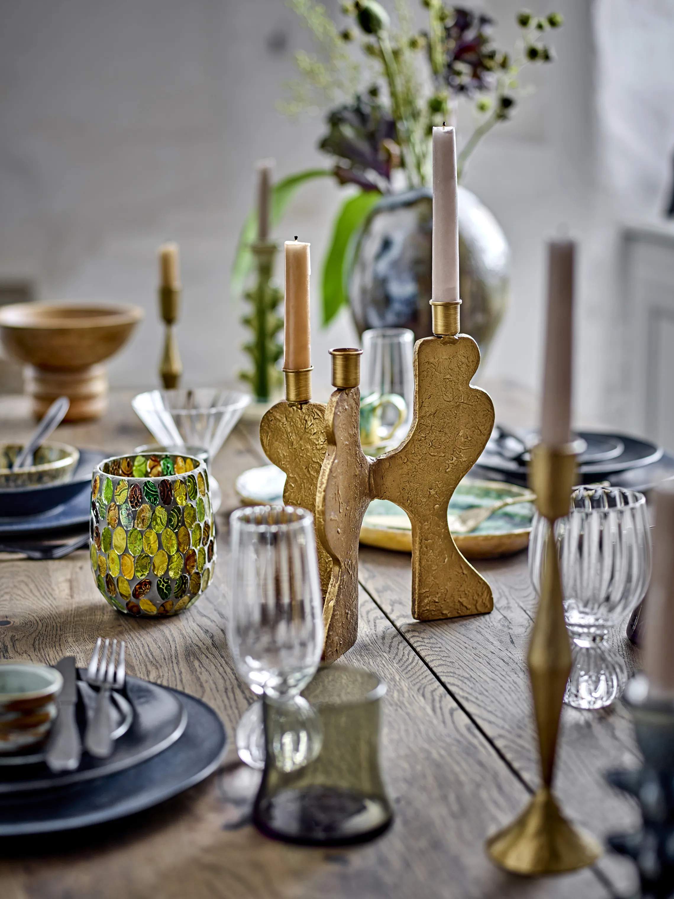 Bloomingville Kronelysestage Lux Kronelysestage i Guld, 2