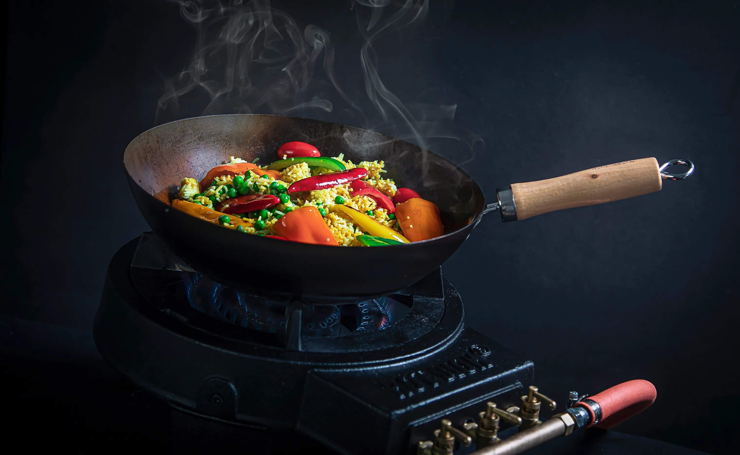 HOT WOK Gasbrændere HOT WOK Pro Gasblus i Sort, 5
