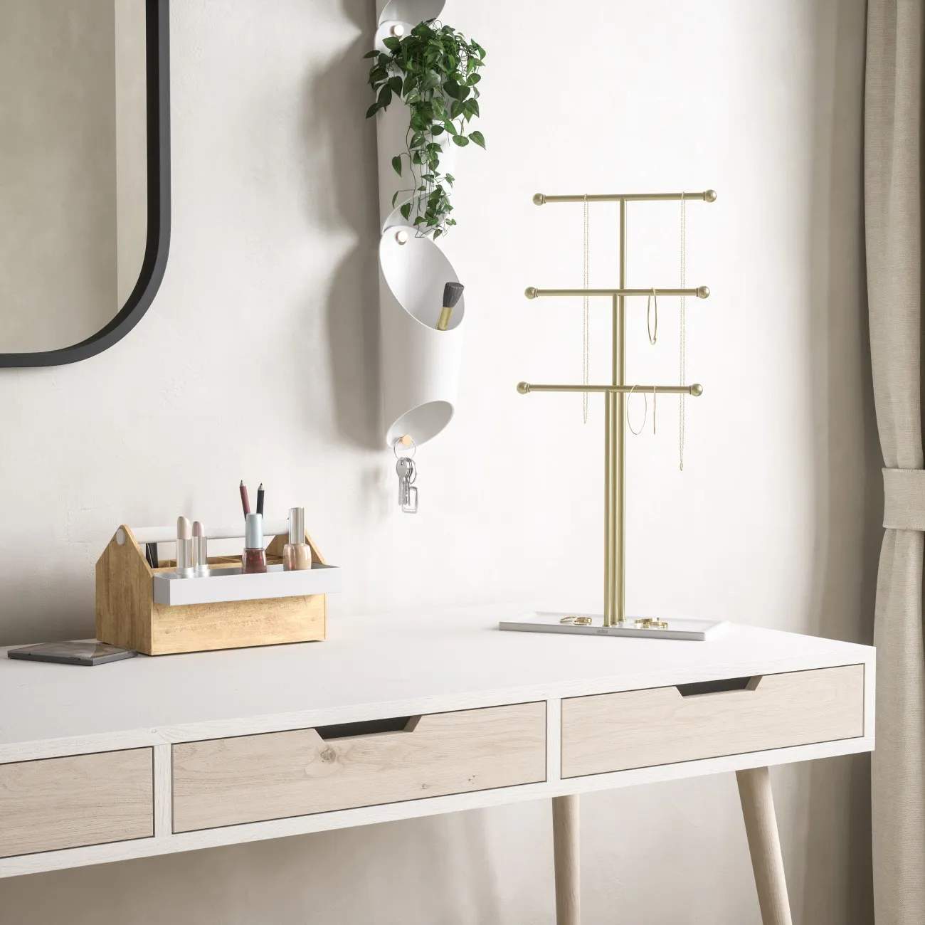 Umbra Småopbevaring Trigem Smykkestativ i brass, 5