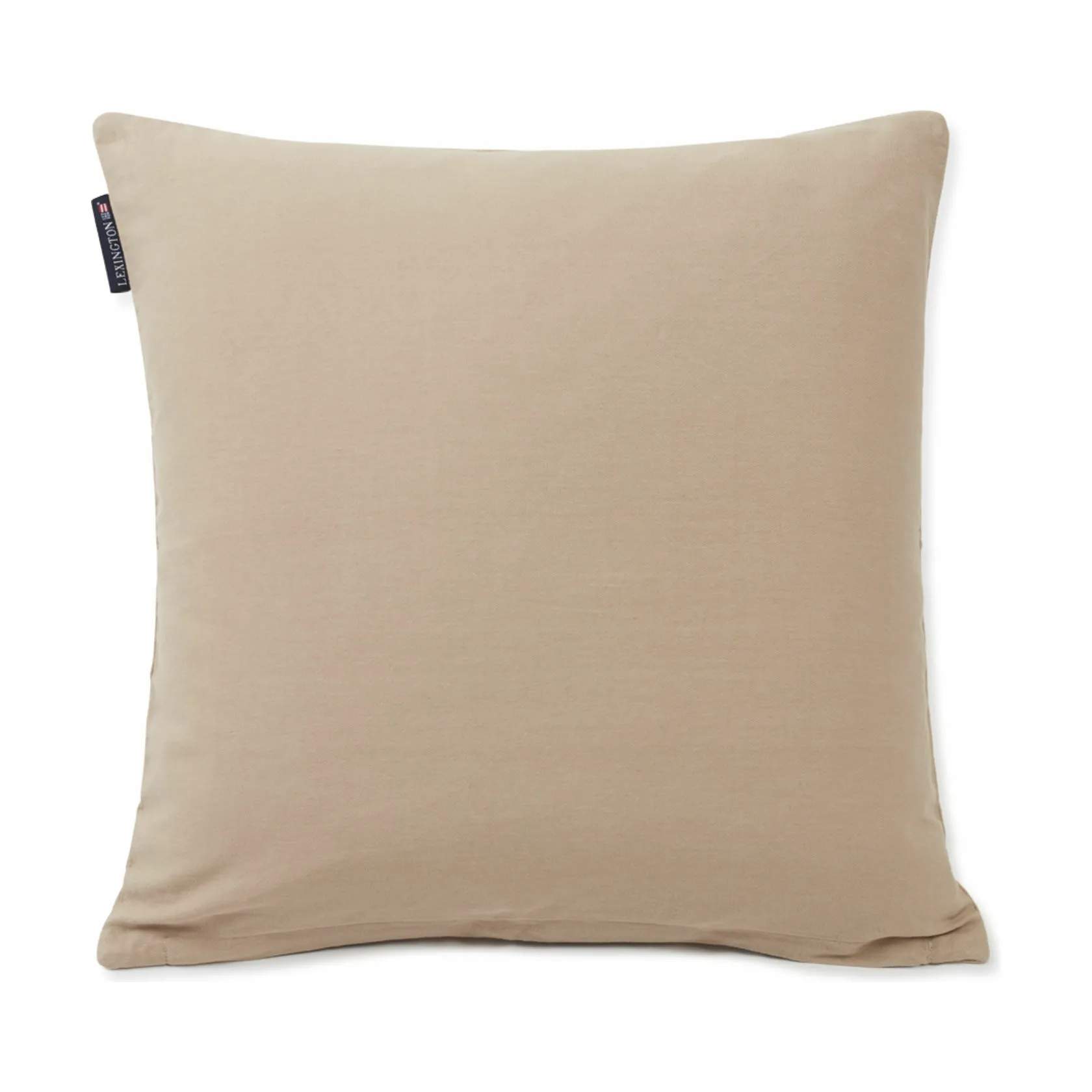 Lexington Pyntepudebetræk Logo Cotton Twill Pudebetræk i Beige, 2