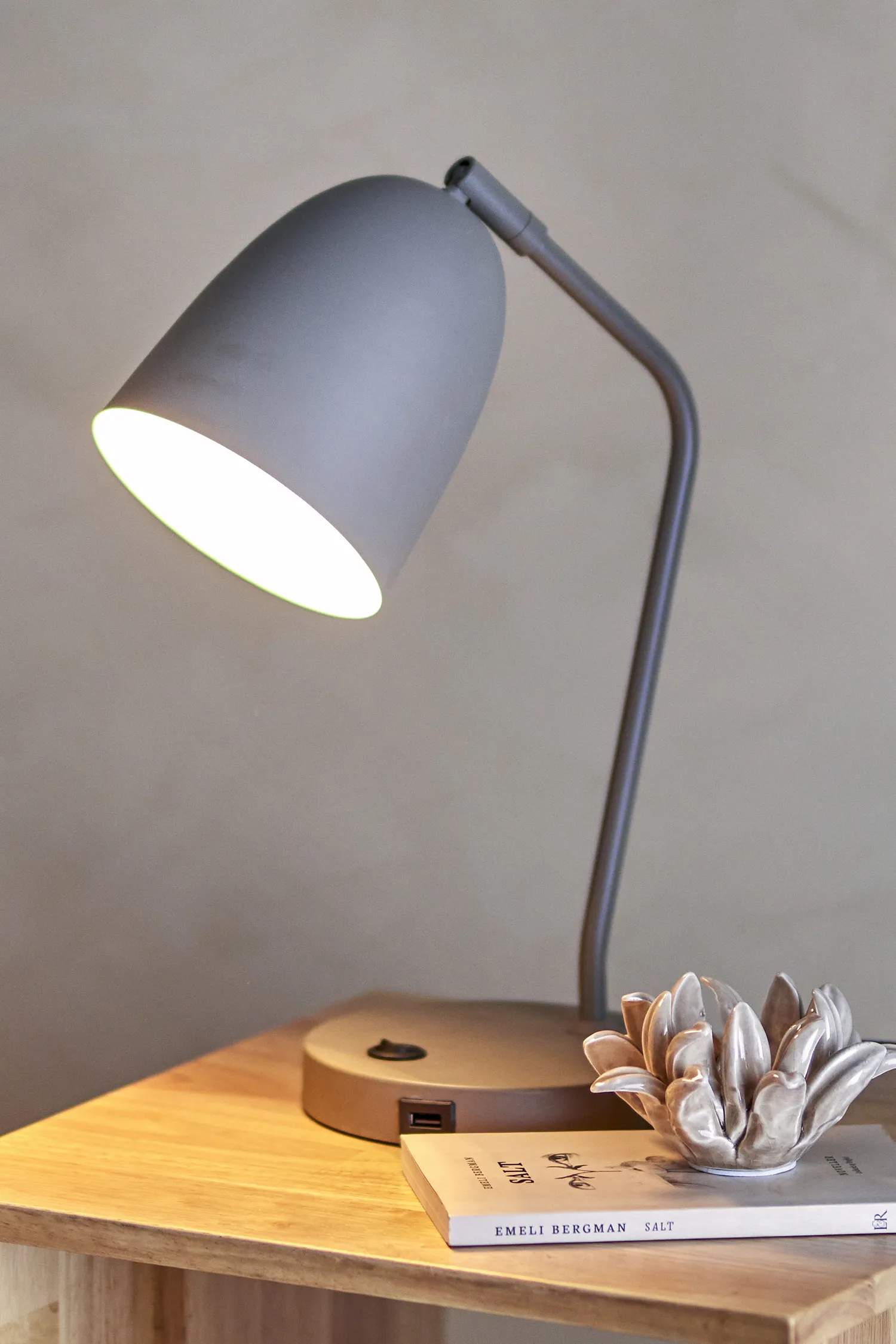 Bloomingville Bordlamper Lemar Bordlampe i Grå, 2