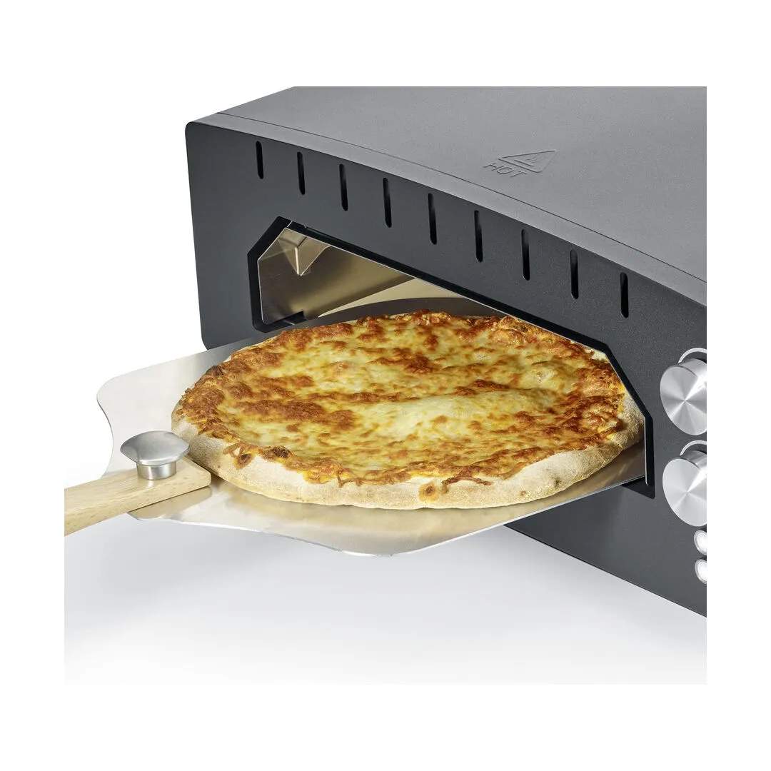 Caso Pizzaovne Elektronisk Pizzaovn i Sort, 4