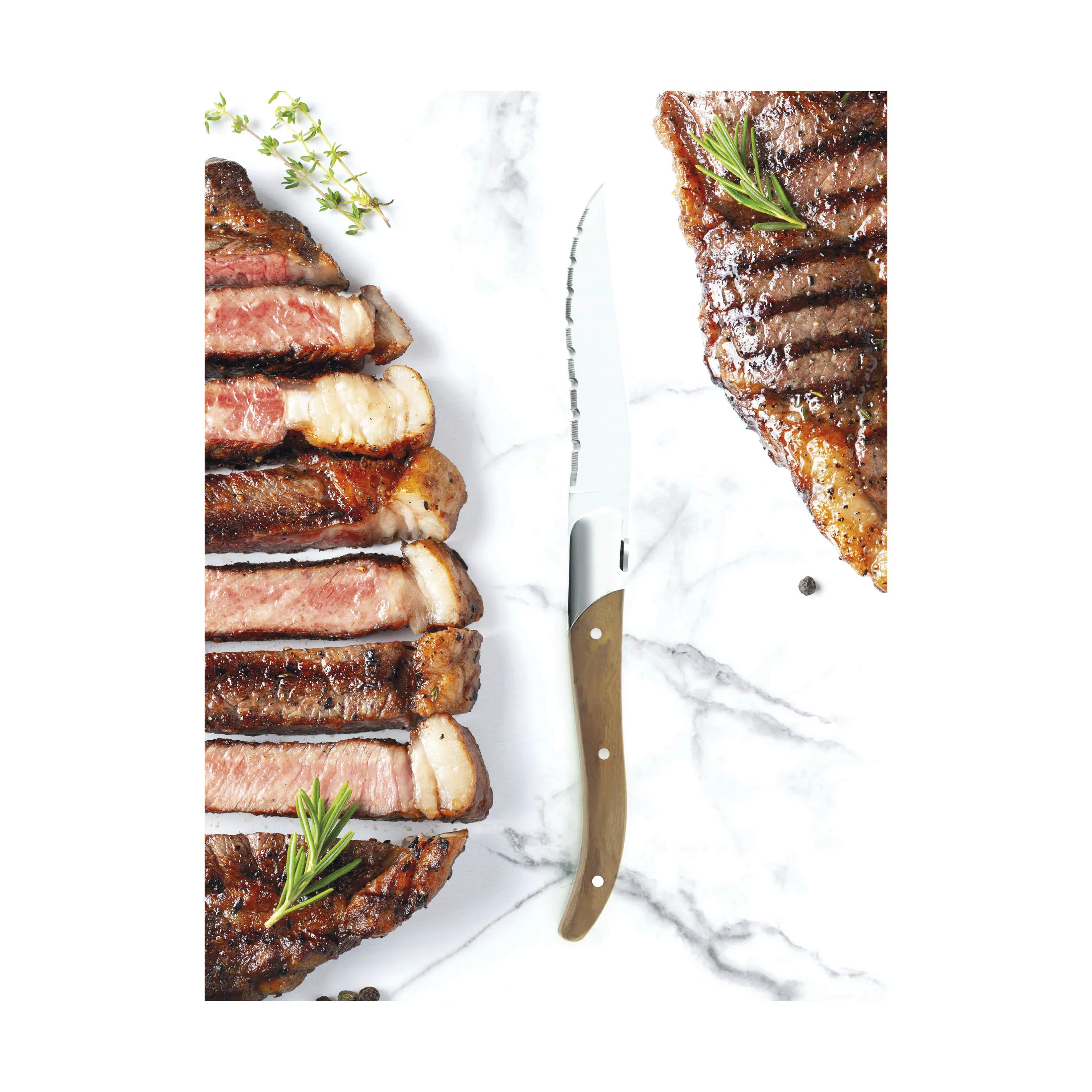Legnoart Steakknive Tomhawk Tomahawk Steakknive - 4 stk. i Mørkt træ, 3