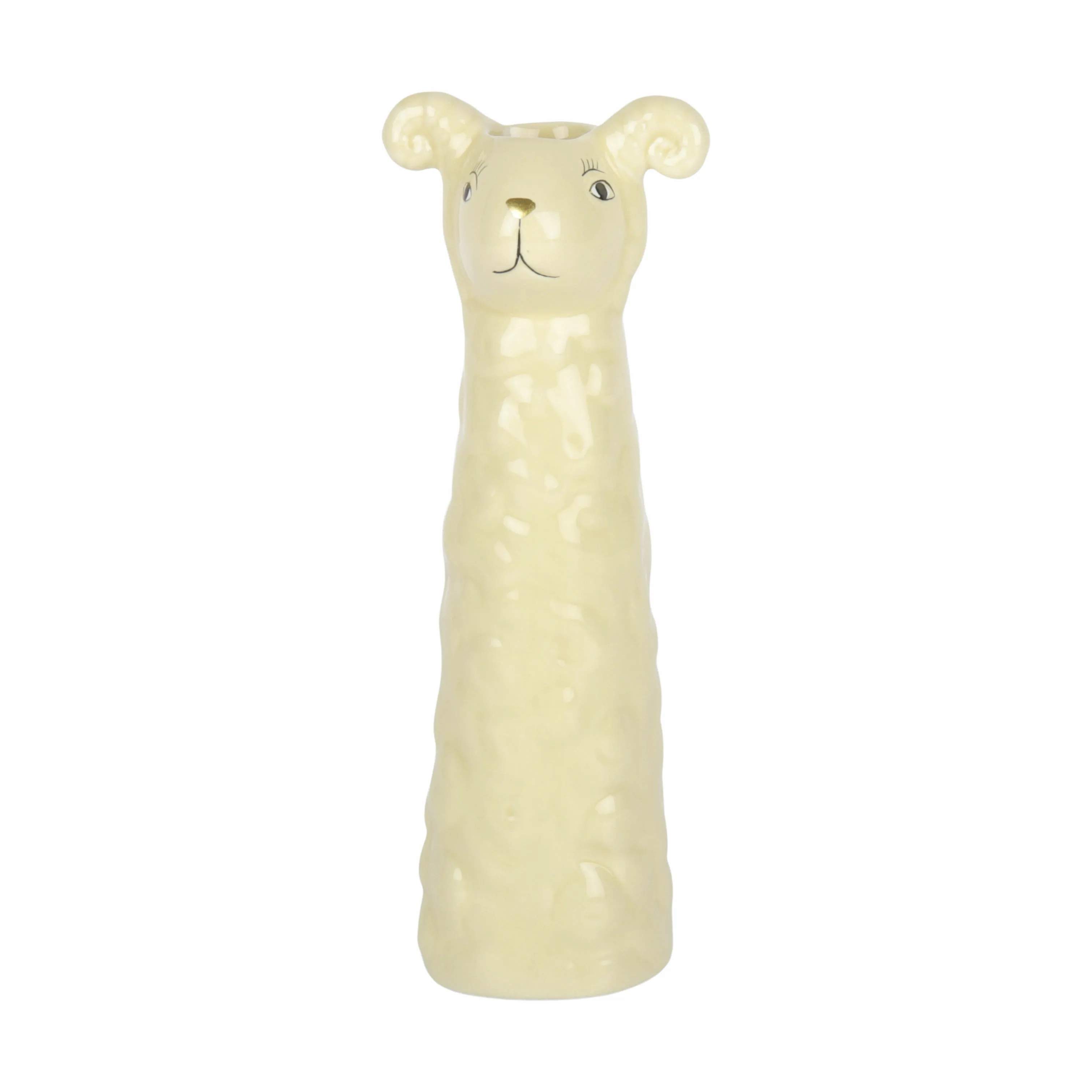 Vase - Får, gul, large