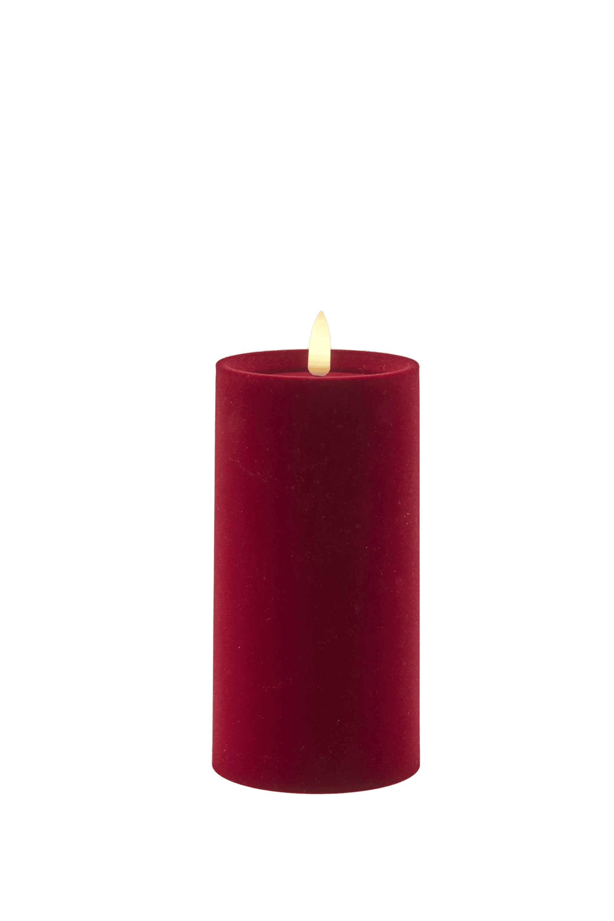 Sirius LED-lys Sille Velour LED Bloklys i Rød, 15 cm, 1