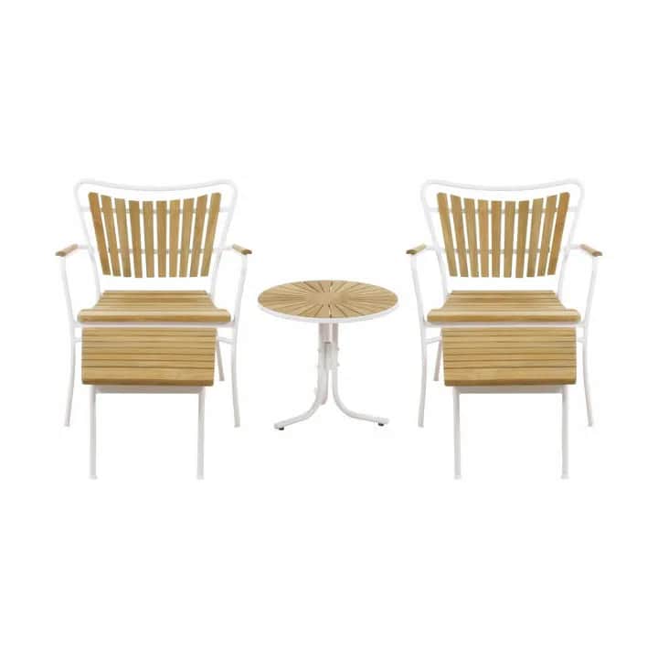 Mandalay Loungestole Marguerit Skammel til loungestol i Hvid, 4