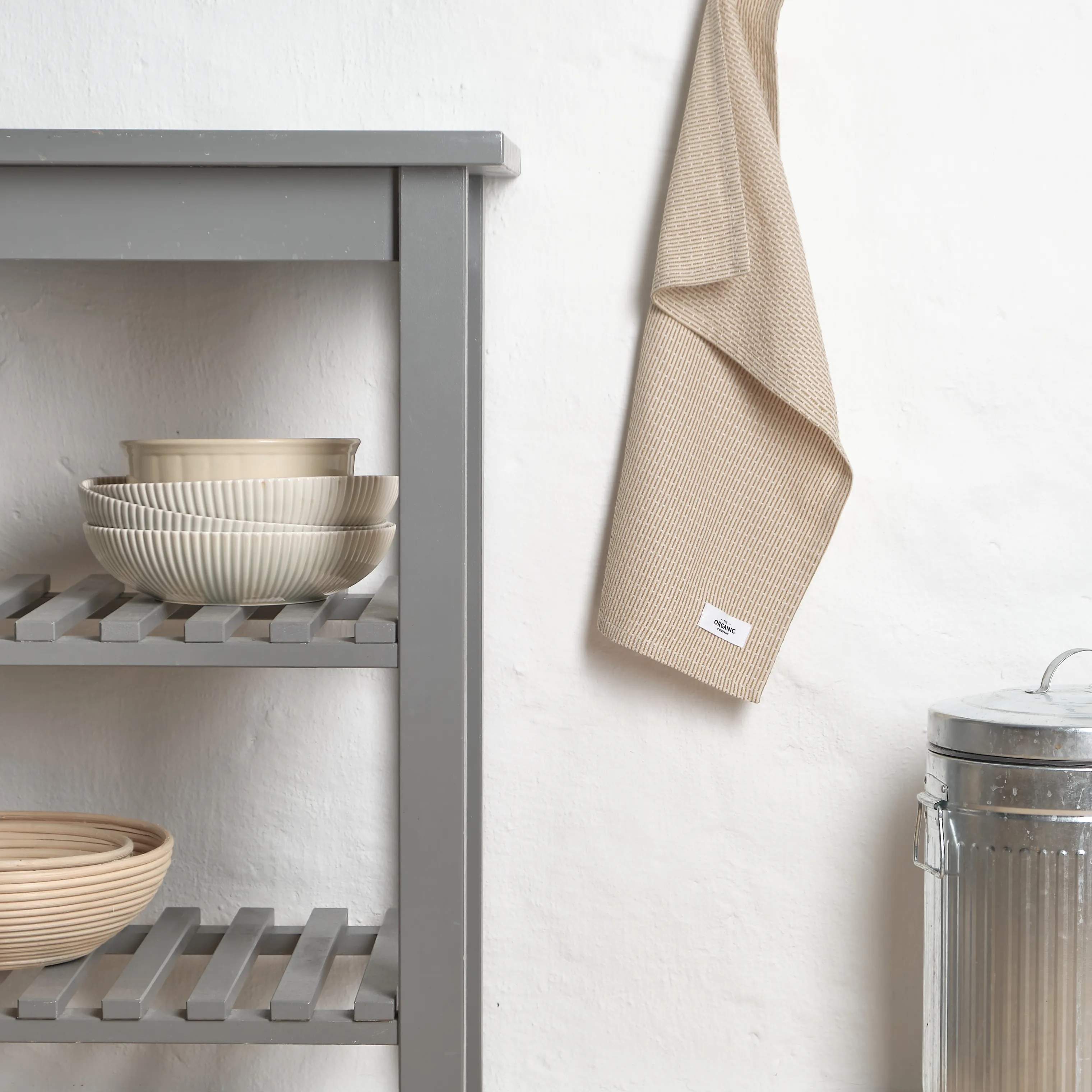 The Organic Company Køkkenhåndklæder Køkkenhåndklæde i Beige, 2