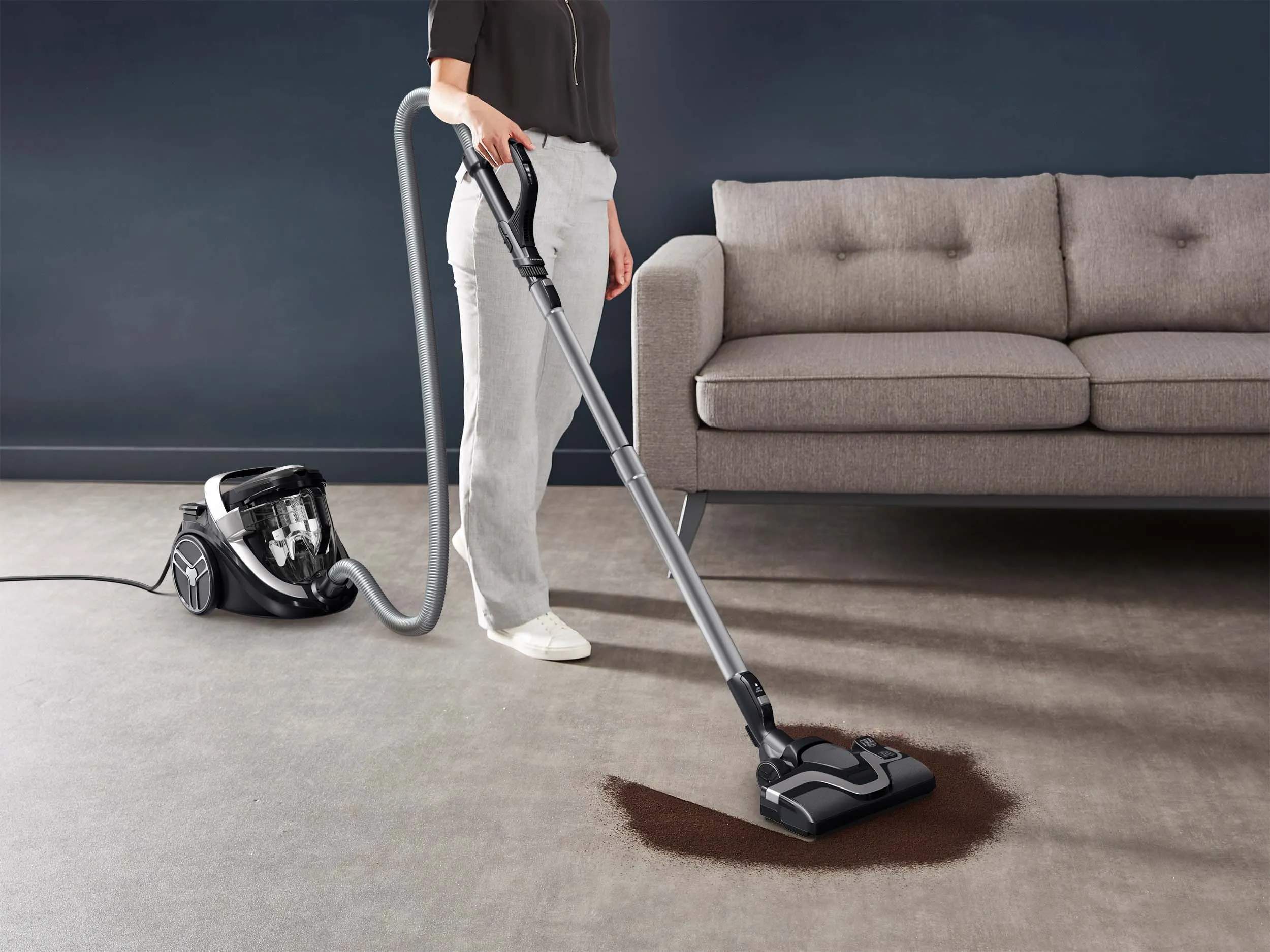 Tefal Støvsugere Silence Force Cyclonic Total Poseløs Støvsuger i Sort / sølv, 2