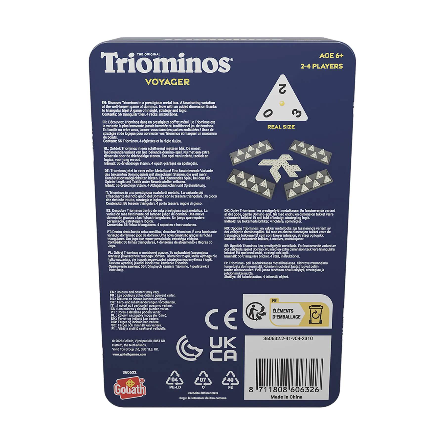 Spilbræt Spil Brætspil - Triominos - Voyager i Multifarvet, 2