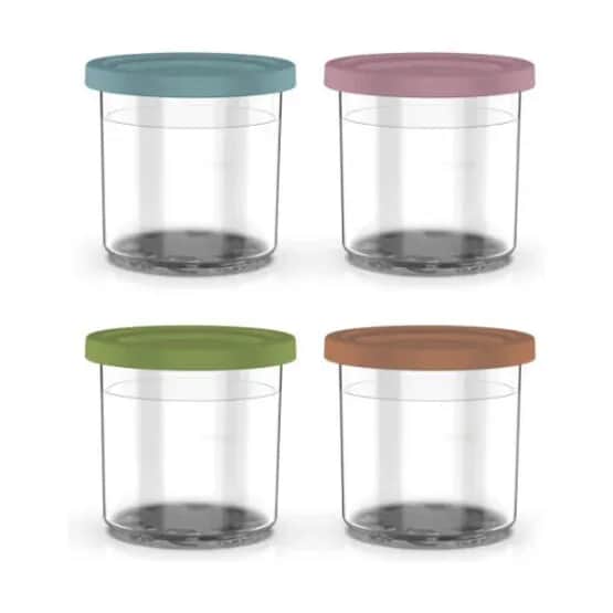 Ninja Opbevaringsglas Creami Bøtte - 4 stk. i Multifarvet, 4 stk., 1