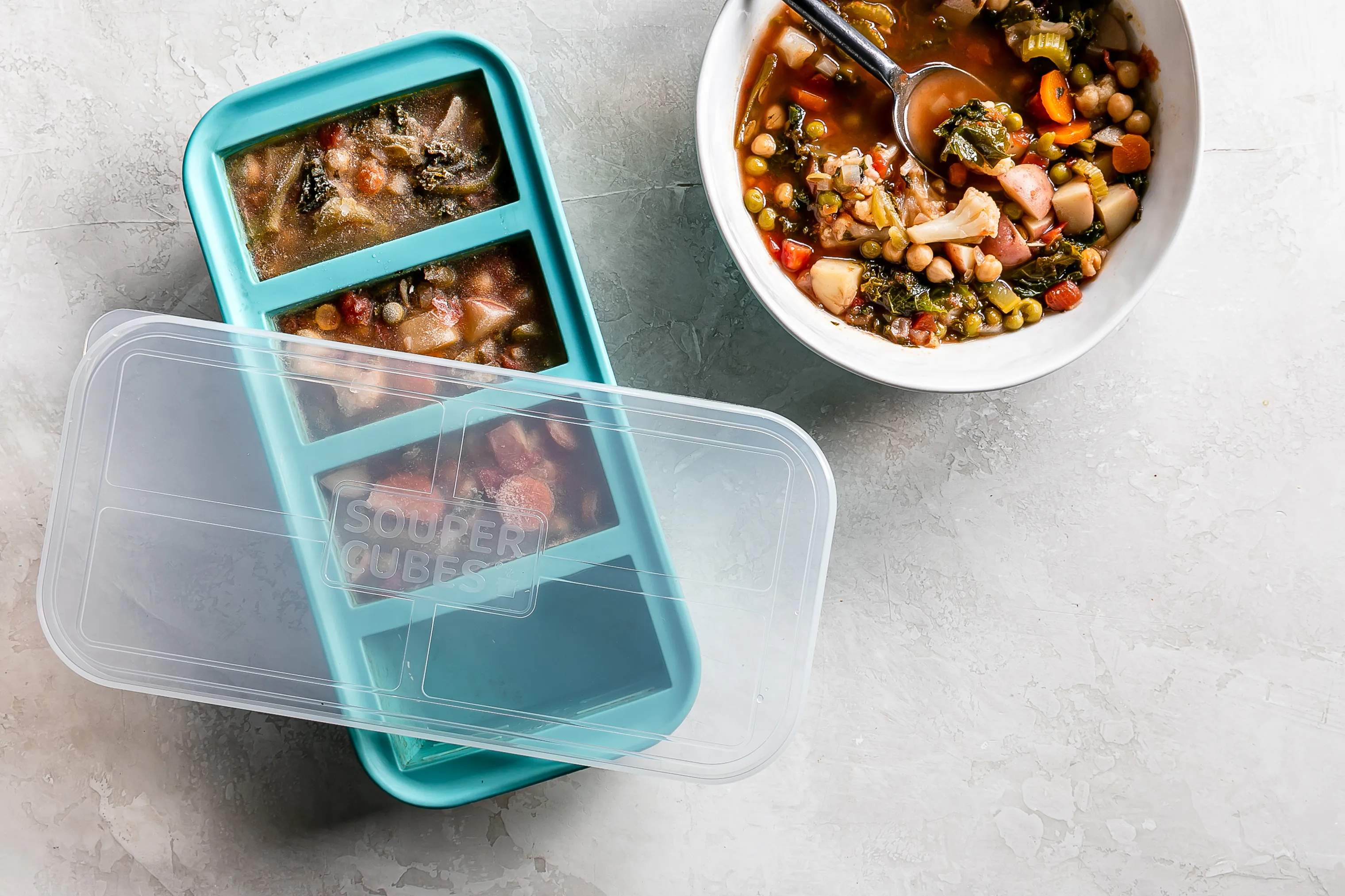 Souper Cubes Isterningebakker Frysebakke i Blå, 3
