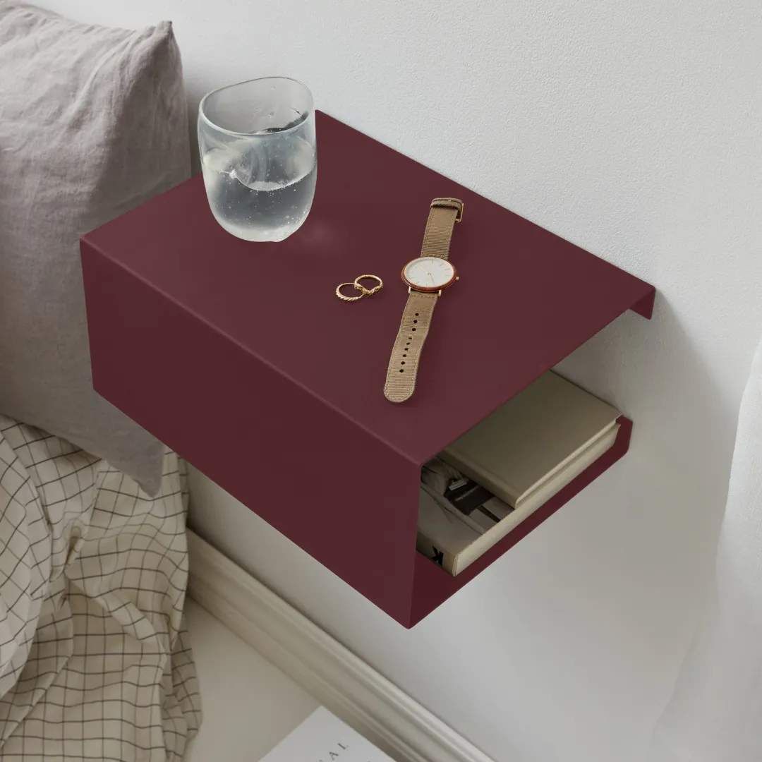 ReCollector Hylder Boxshelf Hylde i Maroon Red, 2