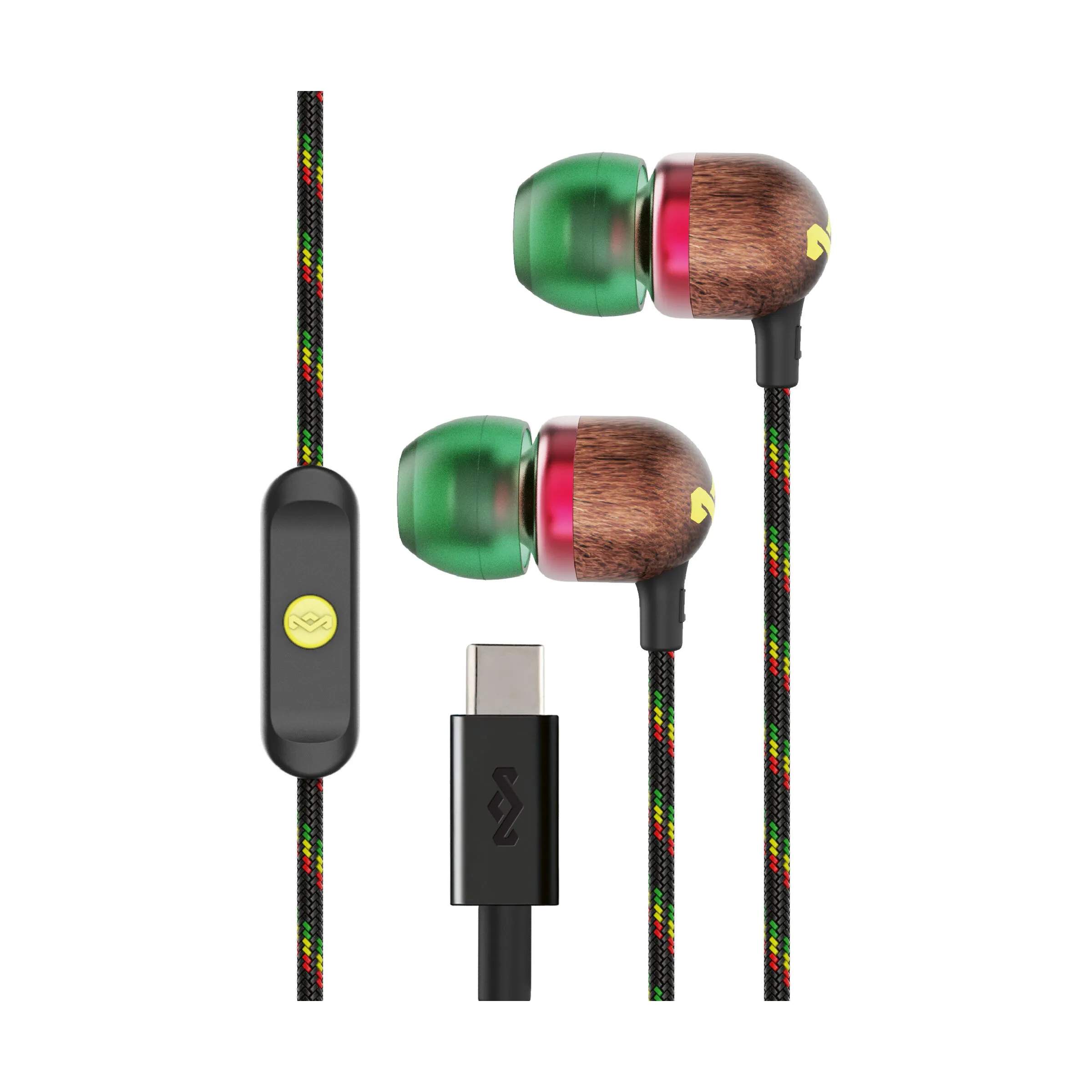 Marley Hovedtelefoner Smile Jamaica Høretelefoner i Rasta, 1