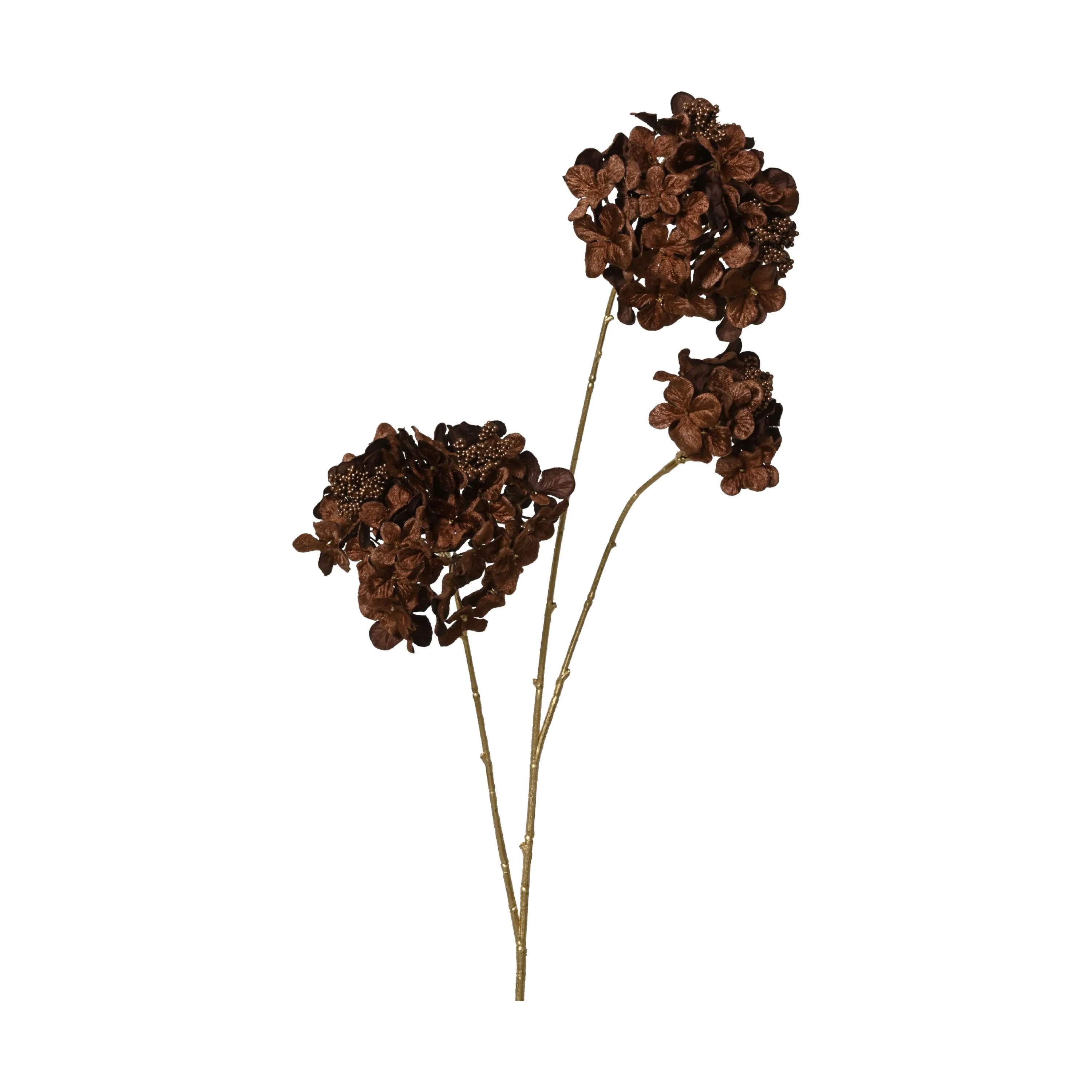 Casa Christmas Kunstige blomster Kunstig Hortensia i Brun, 1