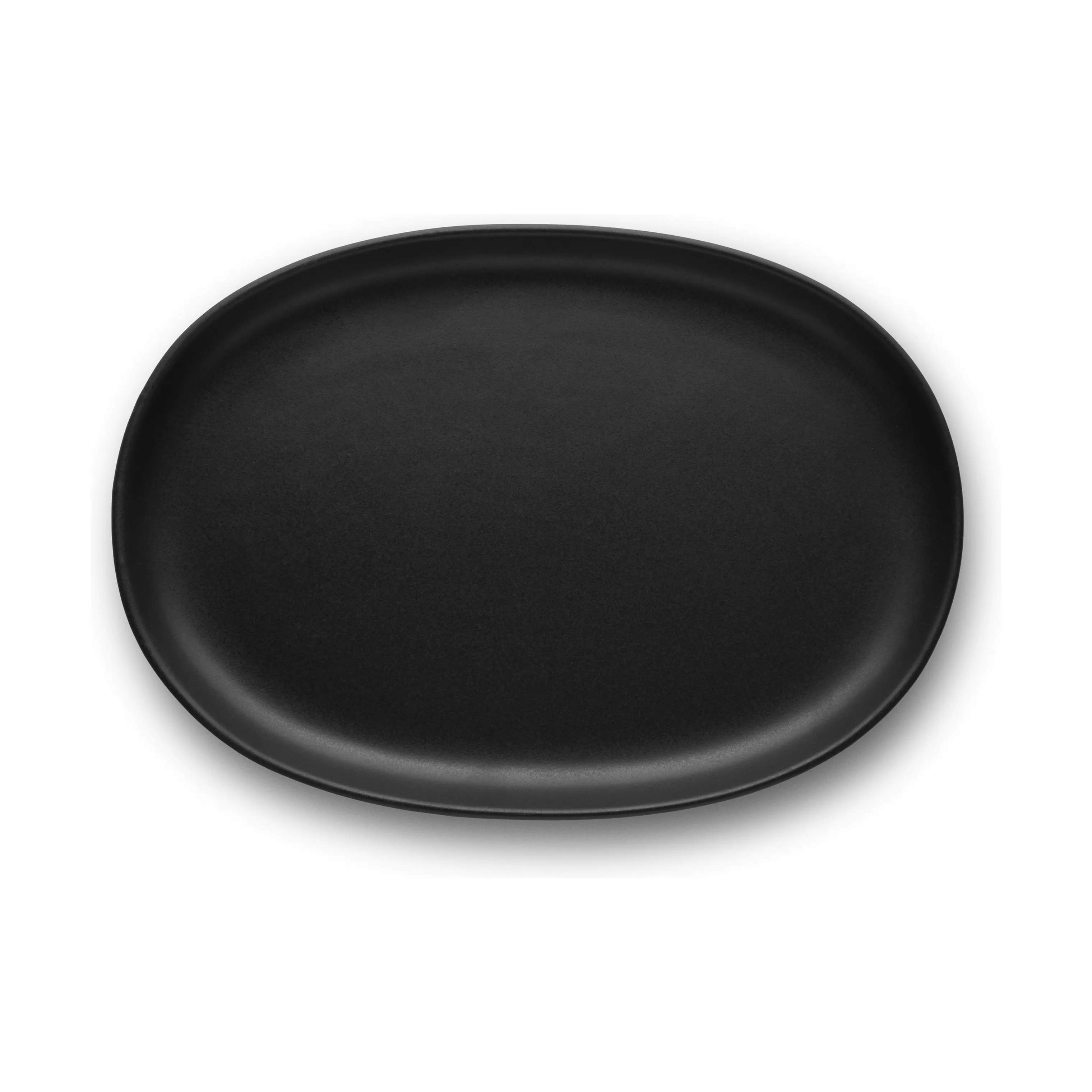 Nordic Kitchen Oval Tallerken, sort, large