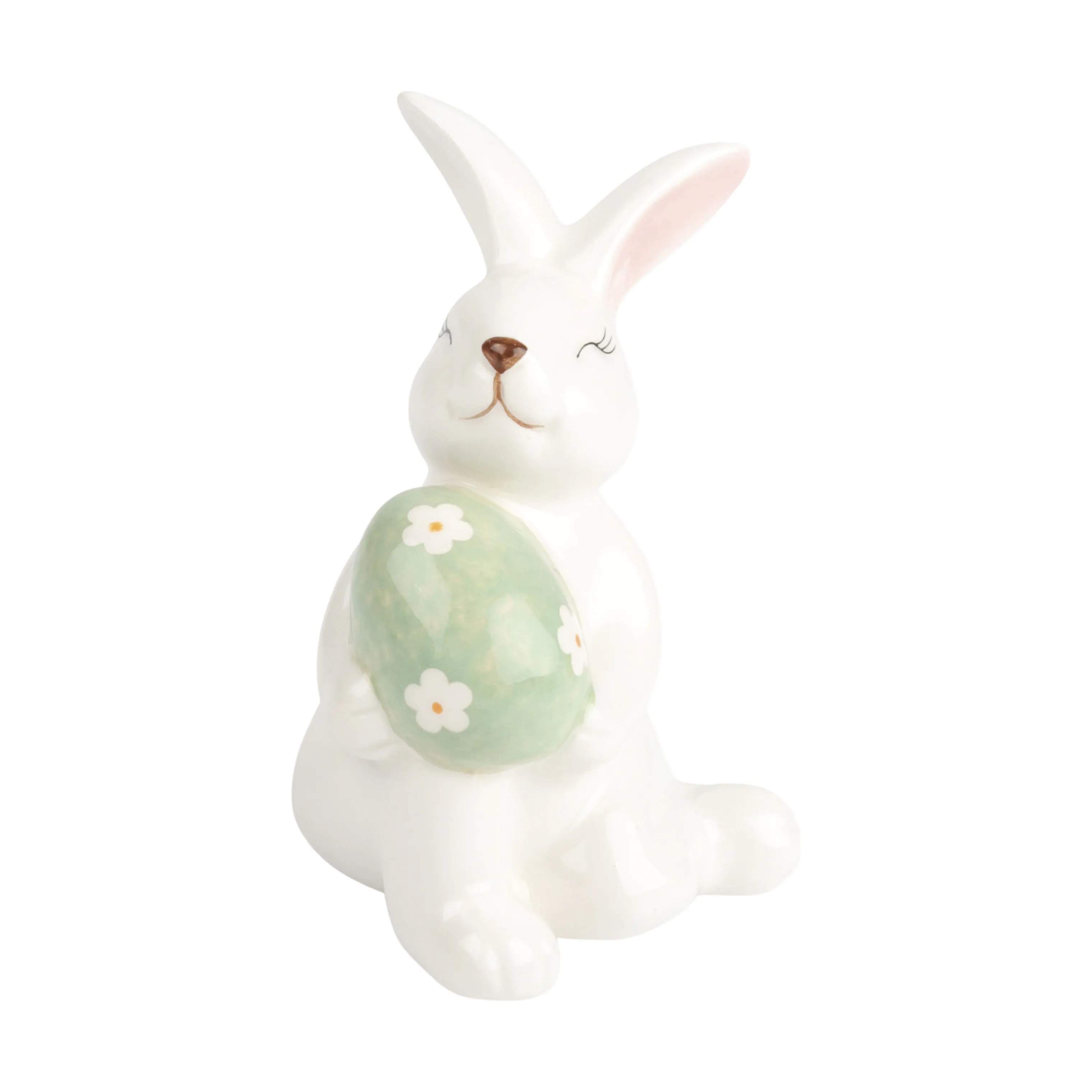 CASA Living Påskefigurer Påskehare i Hvid/lysegrøn, 1