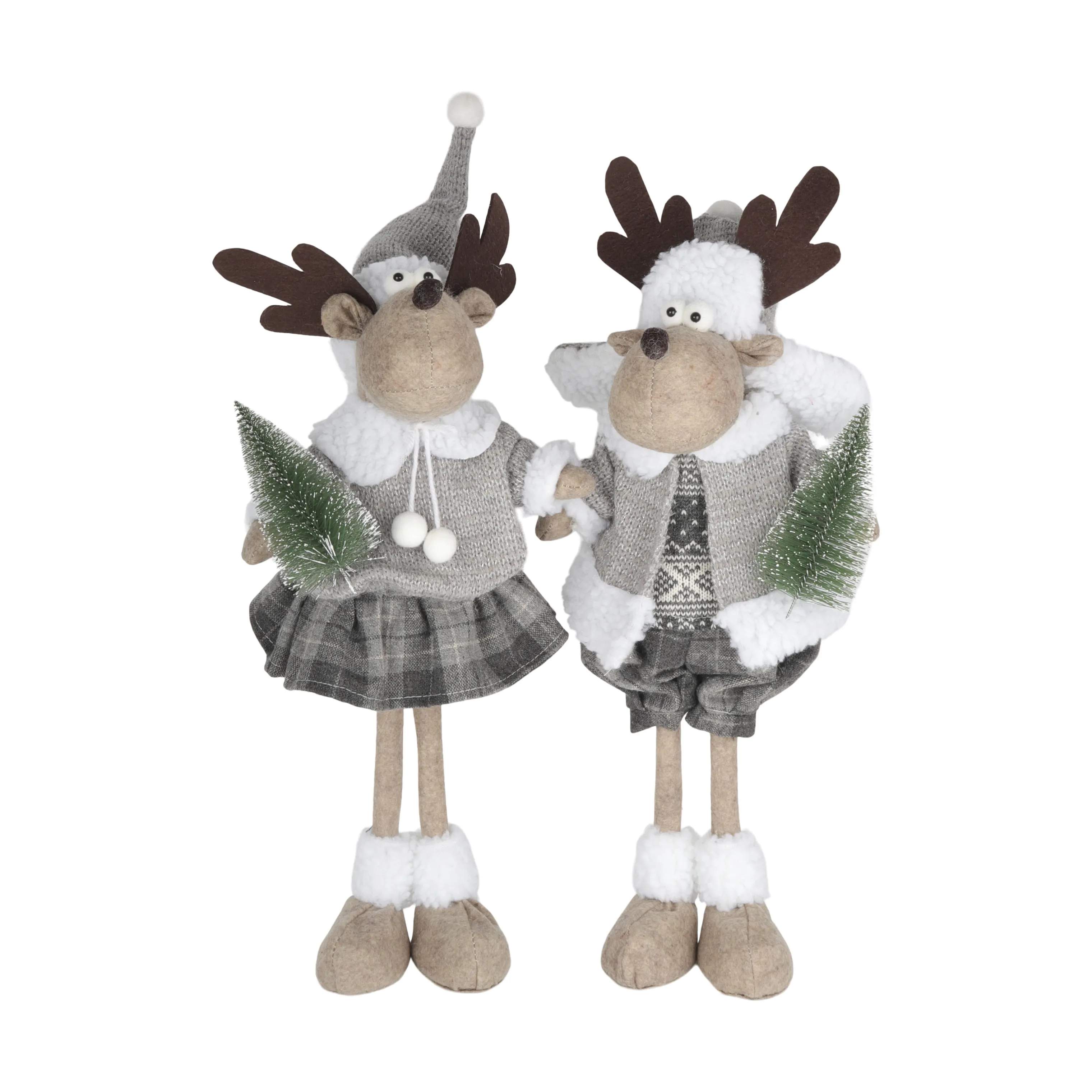 Casa Christmas Dyrefigurer Rensdyr i Stående pige, 3