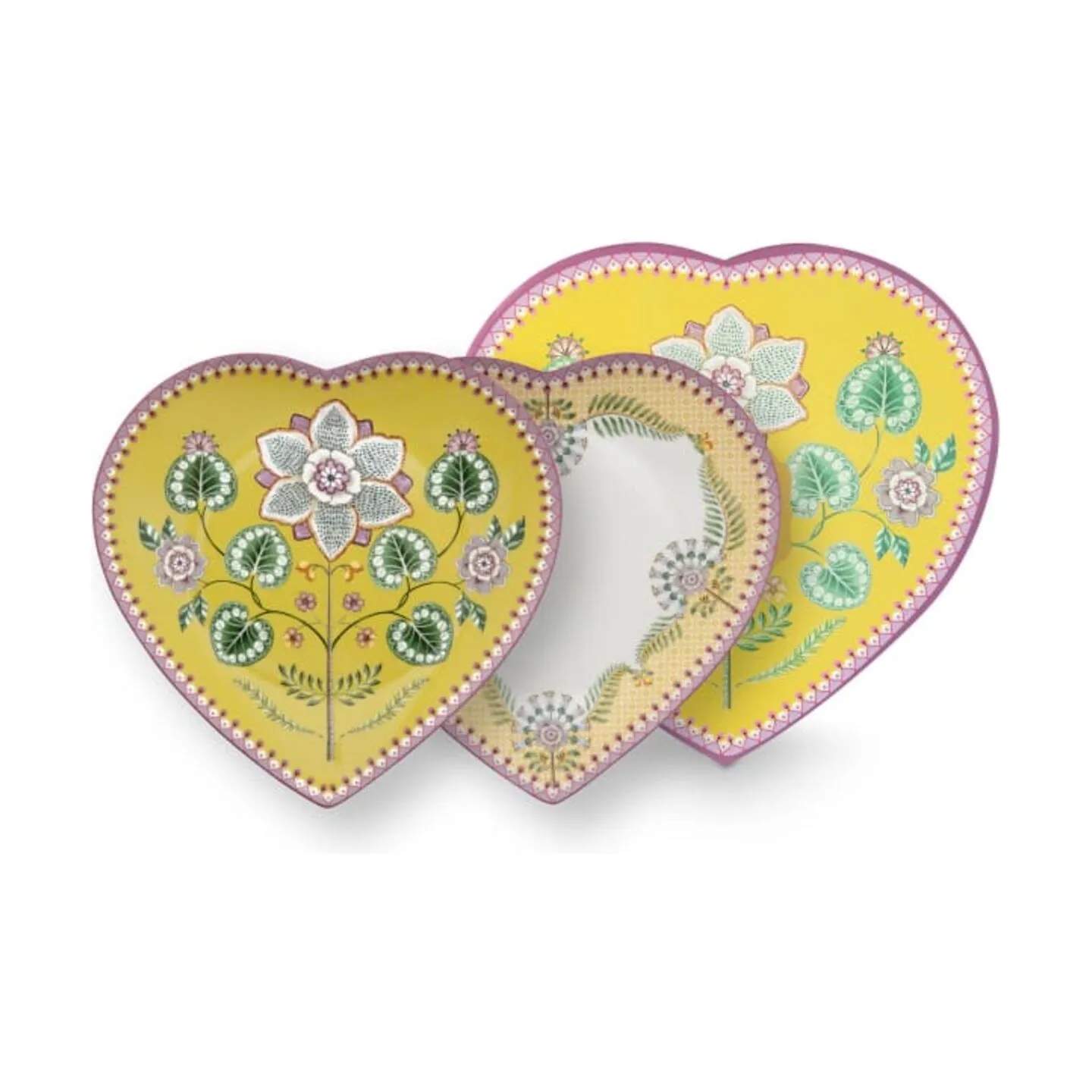PIP Studio Frokosttallerkener Lily & Lotus Tallerken - 2 stk. i Yellow, 1