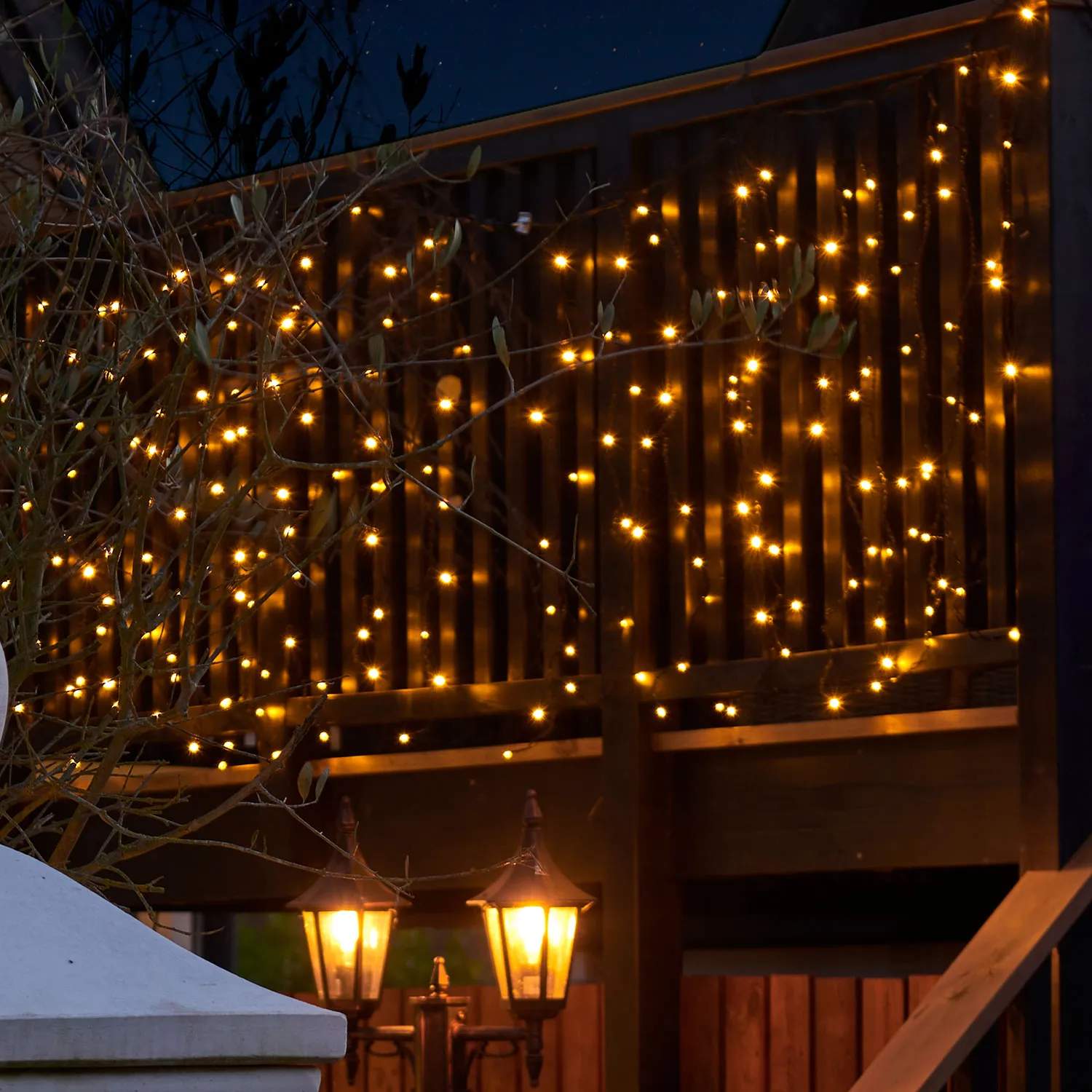 Sirius Lyskæder Tech-Line Top-Line Lyskæde Gardin i Hvid, 1